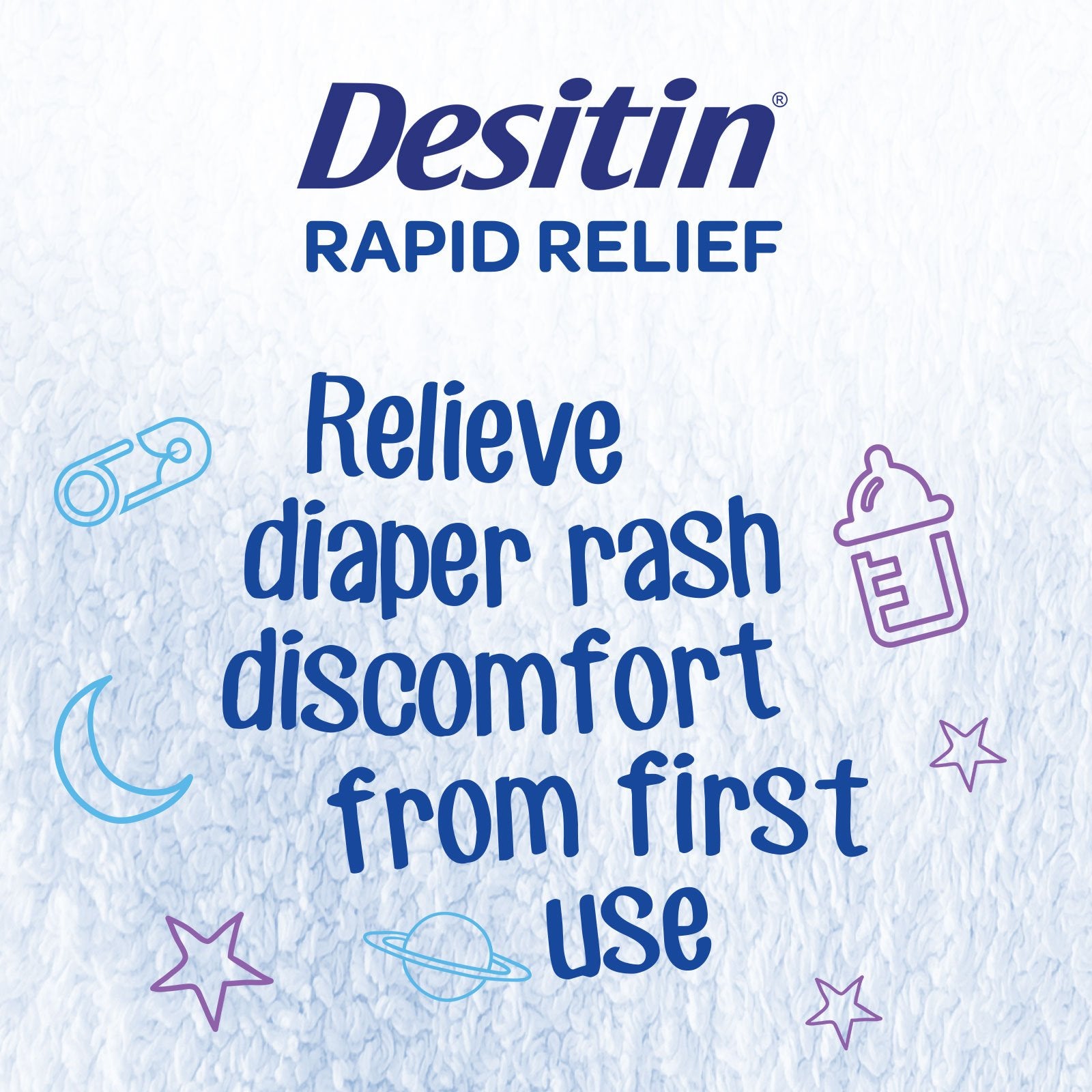 Desitin Rapid Relief Diaper Rash Cream, 2 Ounce Tube