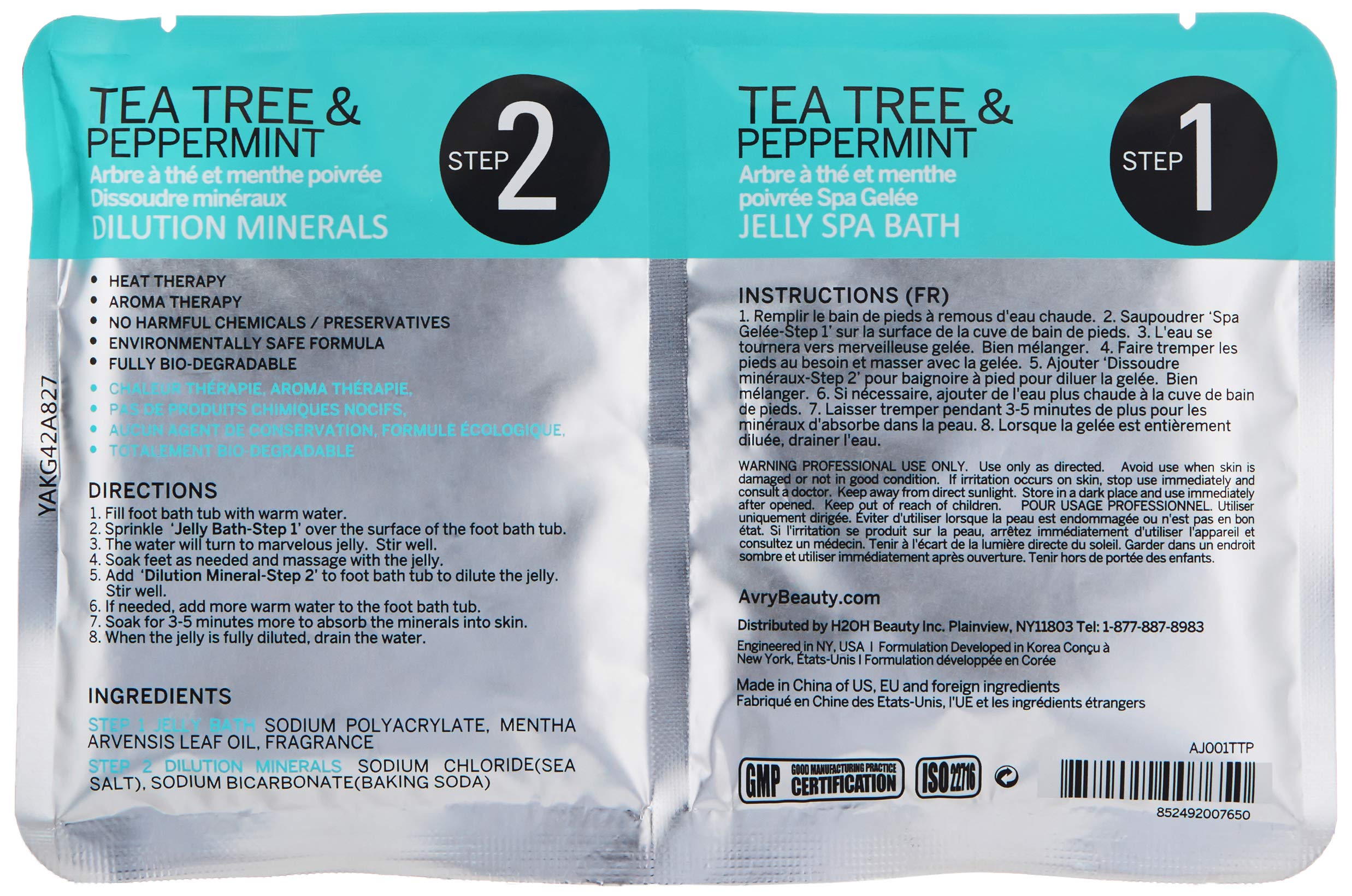 AvryBeauty Gel-Ohh Jelly Spa - Tea Tree & Peppermint, 1 Pack
