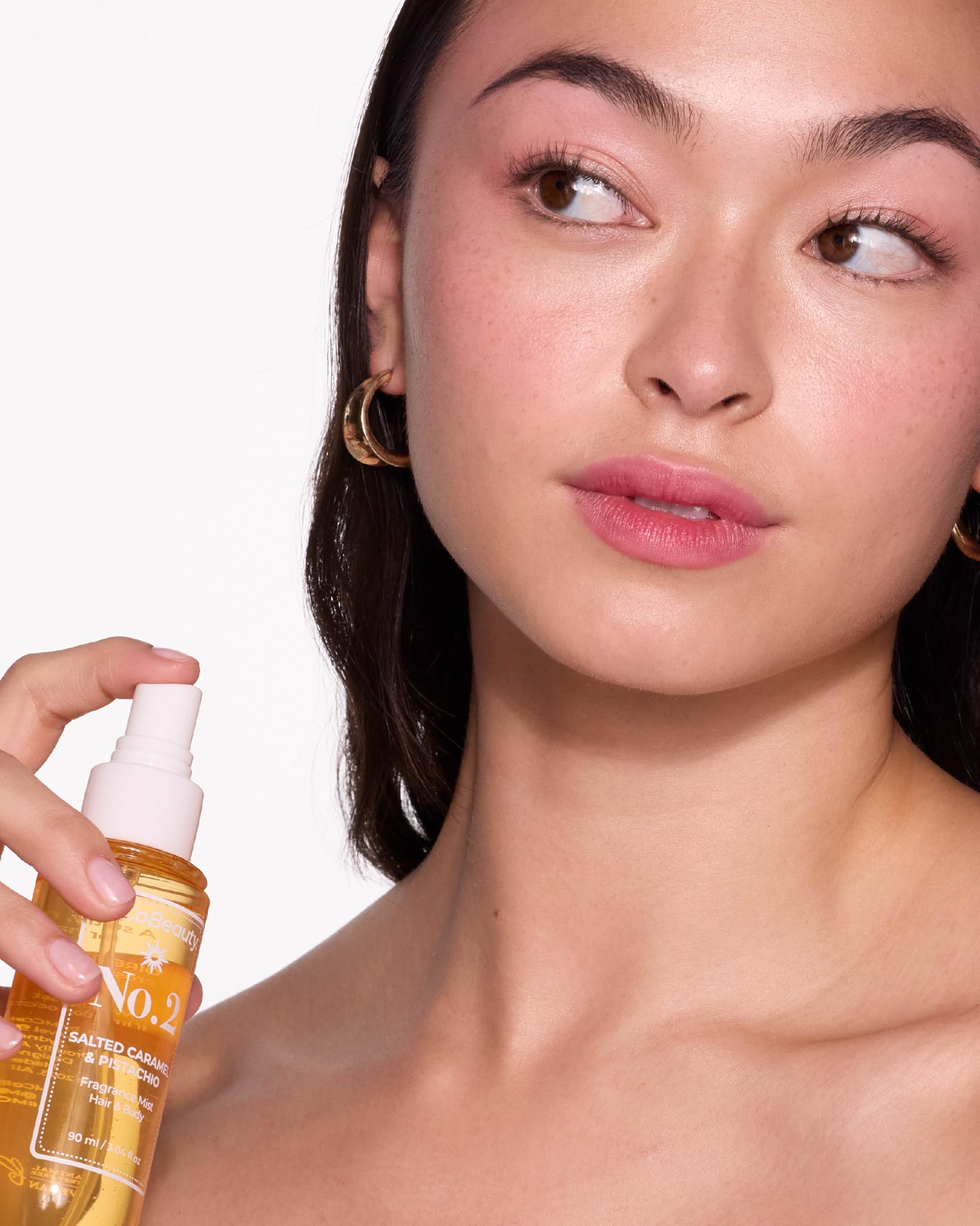 MCoBeauty Fragrance Mist No. 2 Salted Caramel & Pistachio Scent, Lightly Warm Scent with Sandalwood & Caramel for Day or Night, Vegan, Cruelty Free