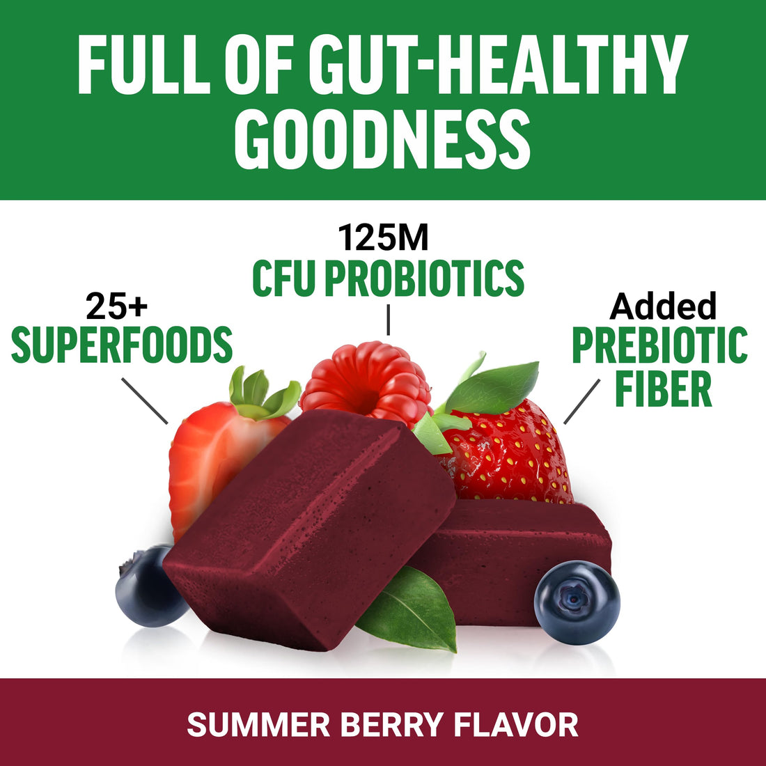 FORCE FACTOR Smarter Greens Superfood Chews, 2-Pack, Greens and Superfoods with Probiotics, Antioxidants, and Fiber, Greens Supplement to Support Digestion, Nitric Oxide, and Energy, 120 Soft Chews