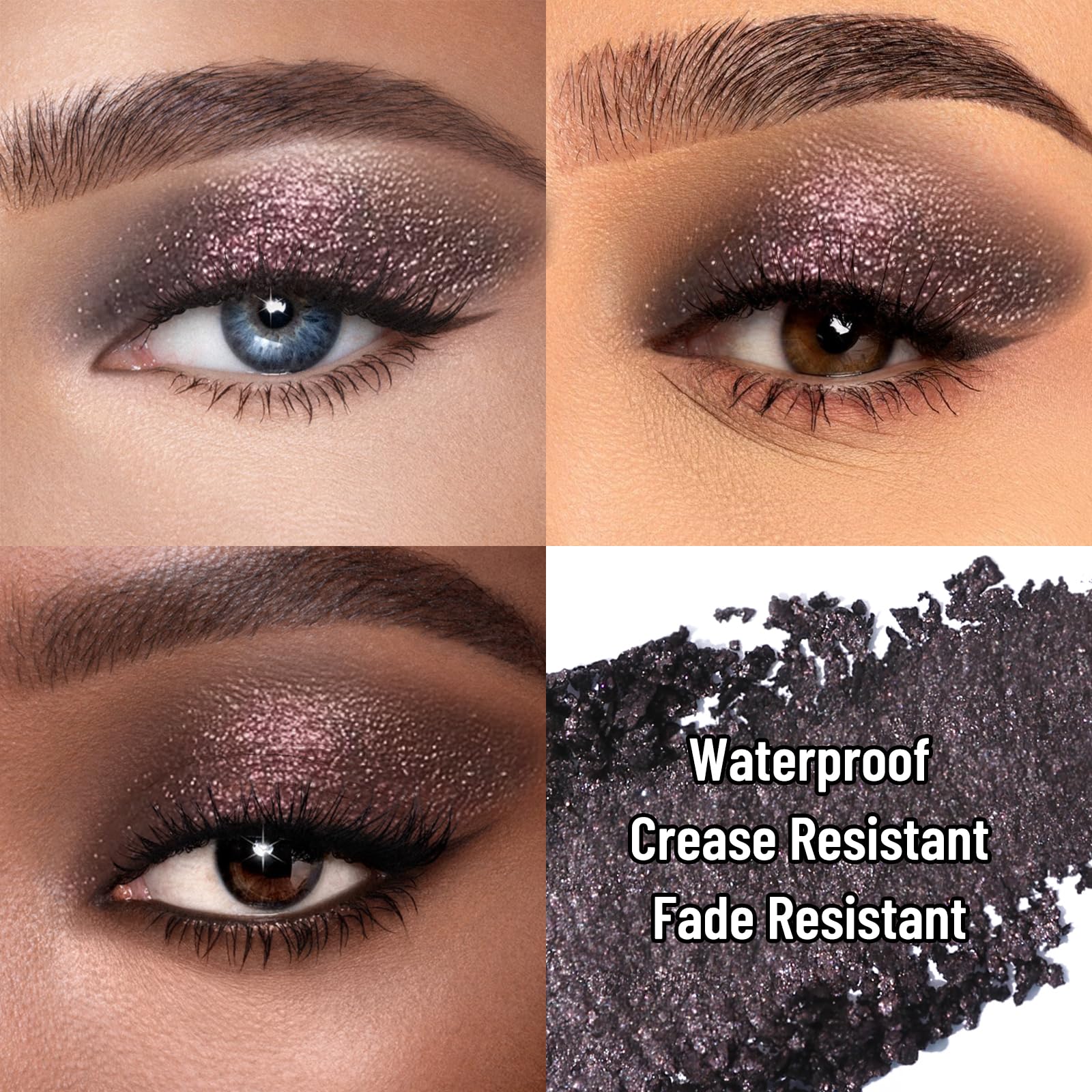 UCANBE Saturn Single Eyeshadow Palette, Highly Pigmented Glitter Eye Shadow Powder, Professional Long-Lasting Waterproof Makeup Palette