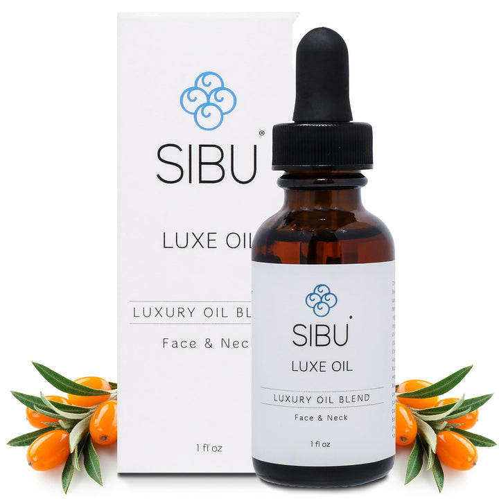 Face Oil Hydrating Organic Topical Skin Serum. Contains Vitamins E, A and C, Rosehip, Argan, Sea.