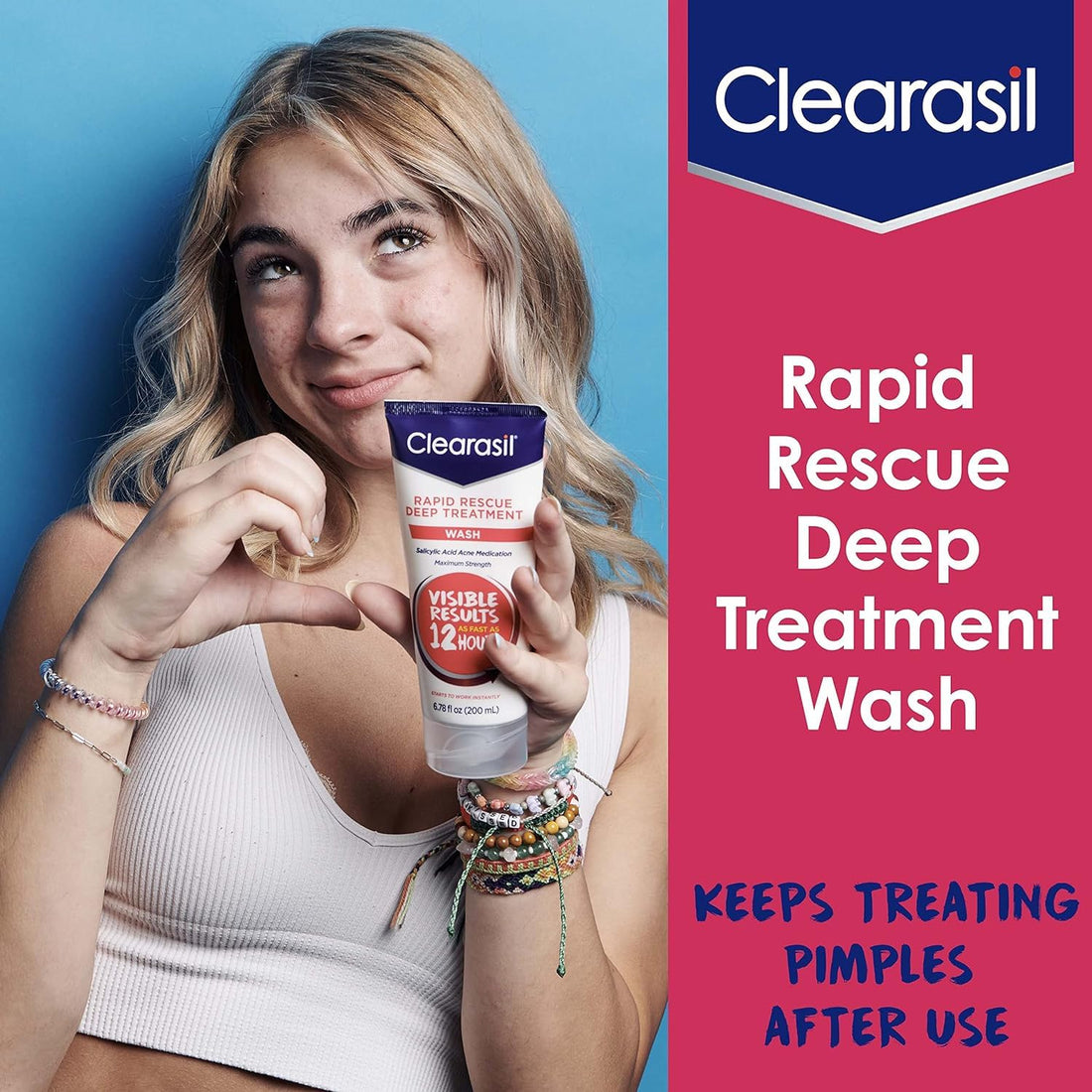 Clearasil Ultra Acne Treatment Daily Face Wash, 6.78 Ounce (Pack of 6)