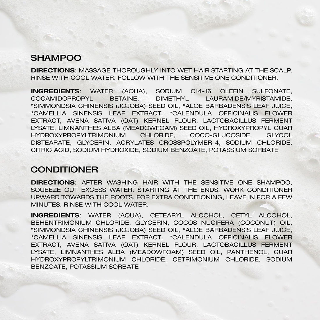 Raw Sugar Shampoo and Conditioner Set, The Sensitive One Hair Care Duo, 18 Fl Oz Each, Gently Cleanses, Soothes & Hydrates with Calendula & Aloe, No Fragrance, Sulfates & Parabens, Vegan