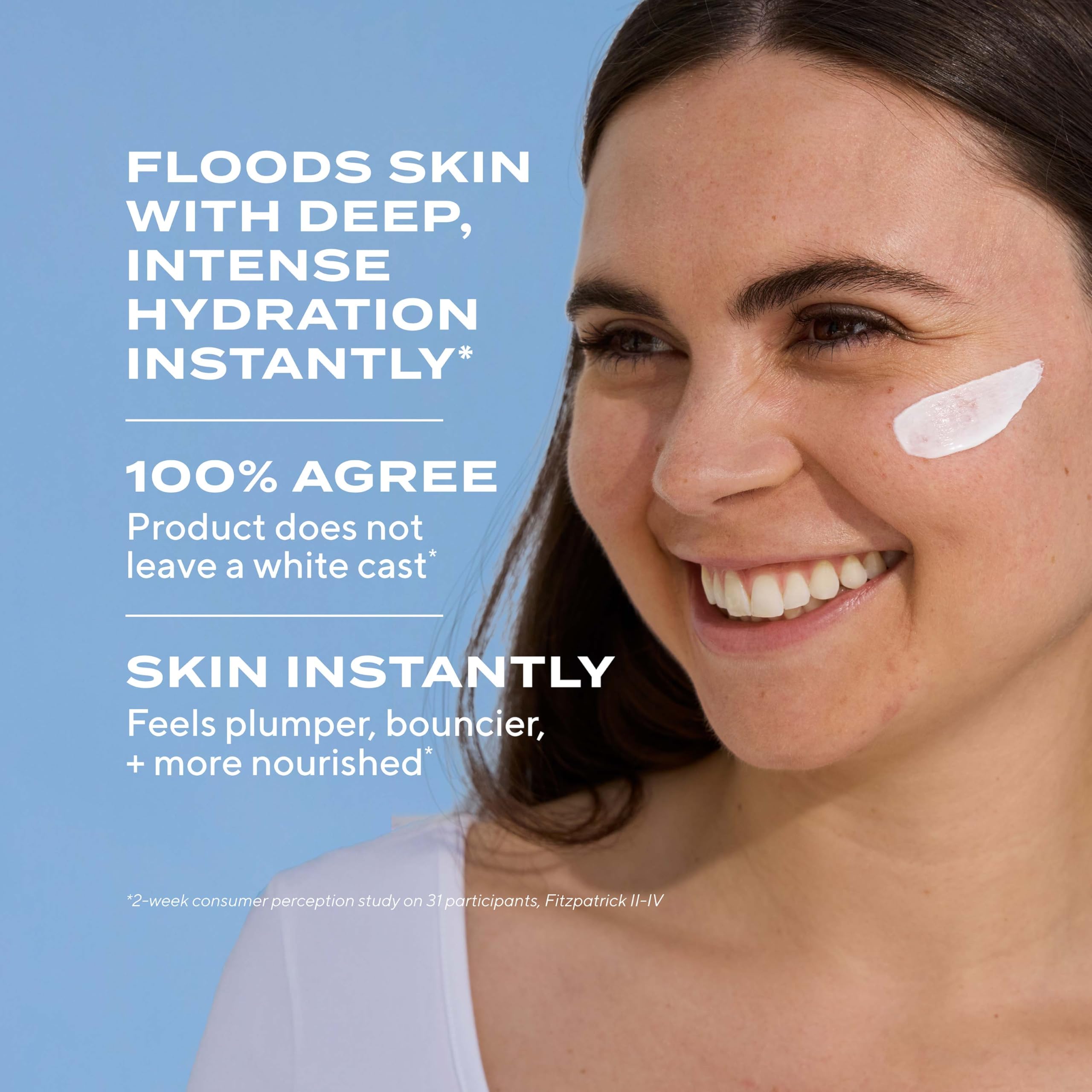 Murad Superactive Hydrating Moisturizer SPF 50 - Dewy Hydration Facial Suncreen Supercharged with Hyaluronic Acid For Plump and Bouncy Skin - 1.7FL Oz