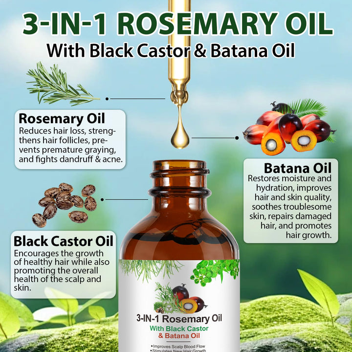 Batana Oil for Hair Growth 2.02Fl Oz- 100% Pure Cold Pressed Organic - Natural Treatment Eyelashes & Eyebrows, Skin Care,Body Massage