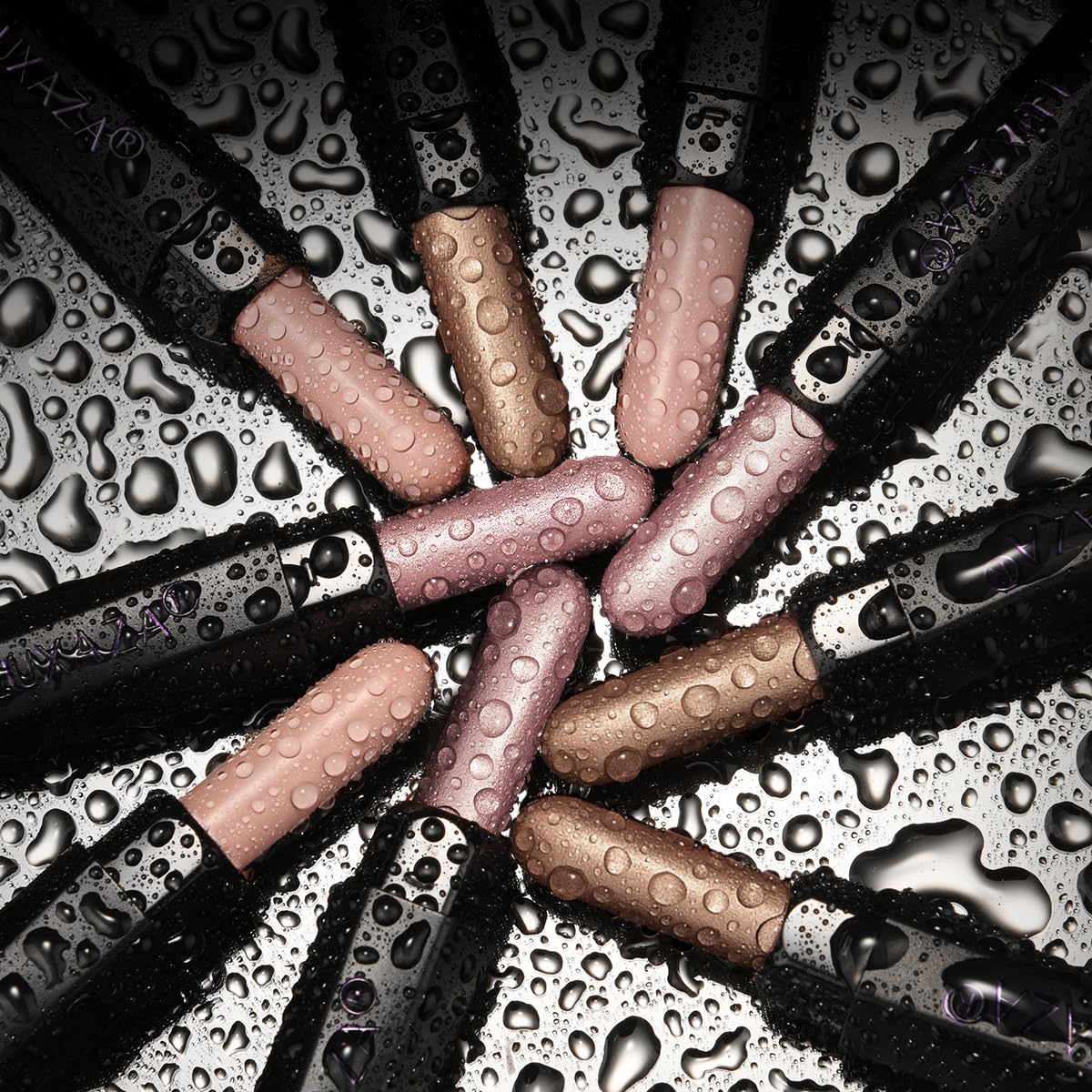 LUXAZA PRO Classic 3PCS Neutral Eyeshadow Stick Makeup Set, Metallic Shimmer Matte Cream Eye Shadow Eyeliner Brightener Pencil Crayon - H1