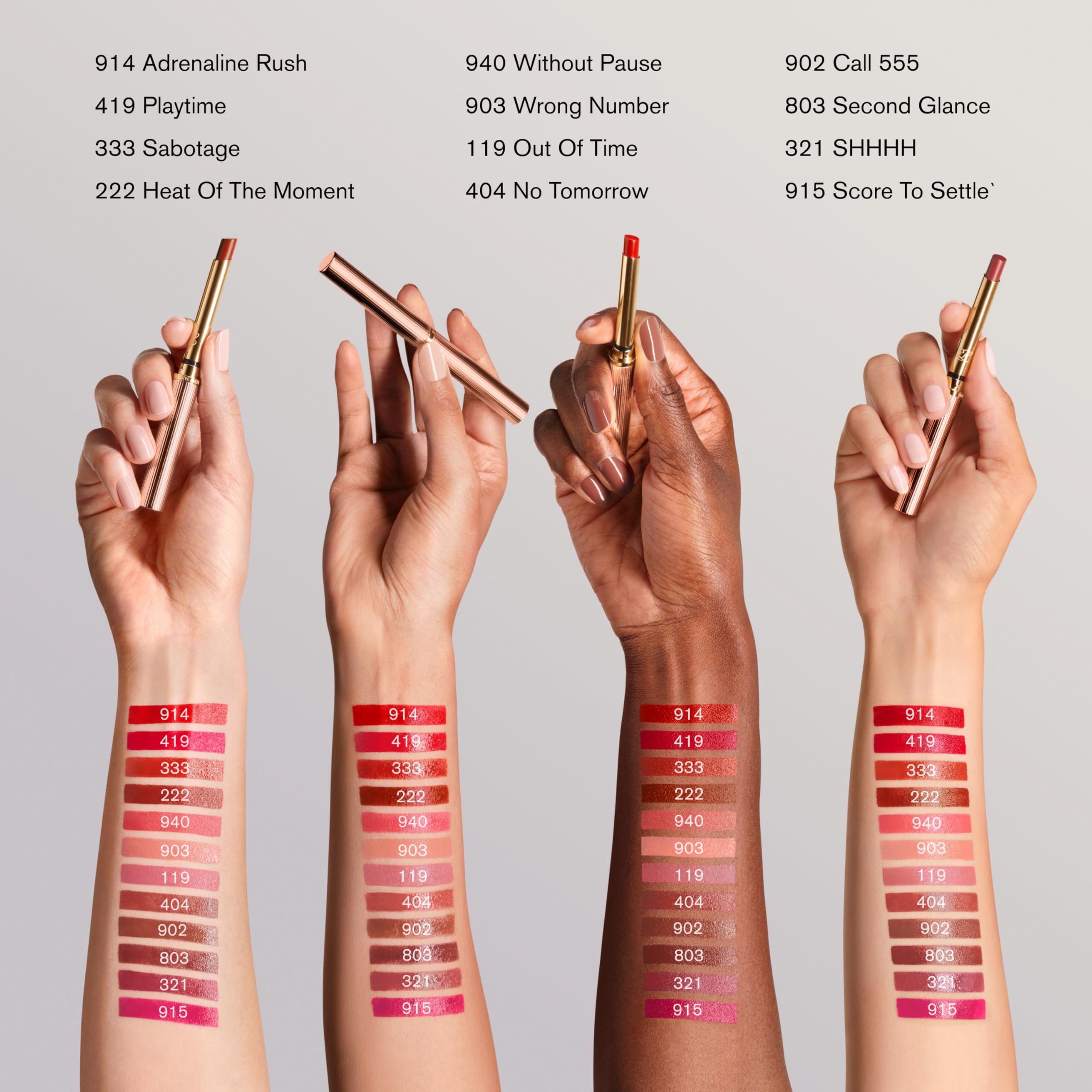 Estée Lauder Pure Color Explicit Long-Lasting Slick Shine Slim Lipstick for Women | Plumping & Hydrating, 222 Heat of the Moment