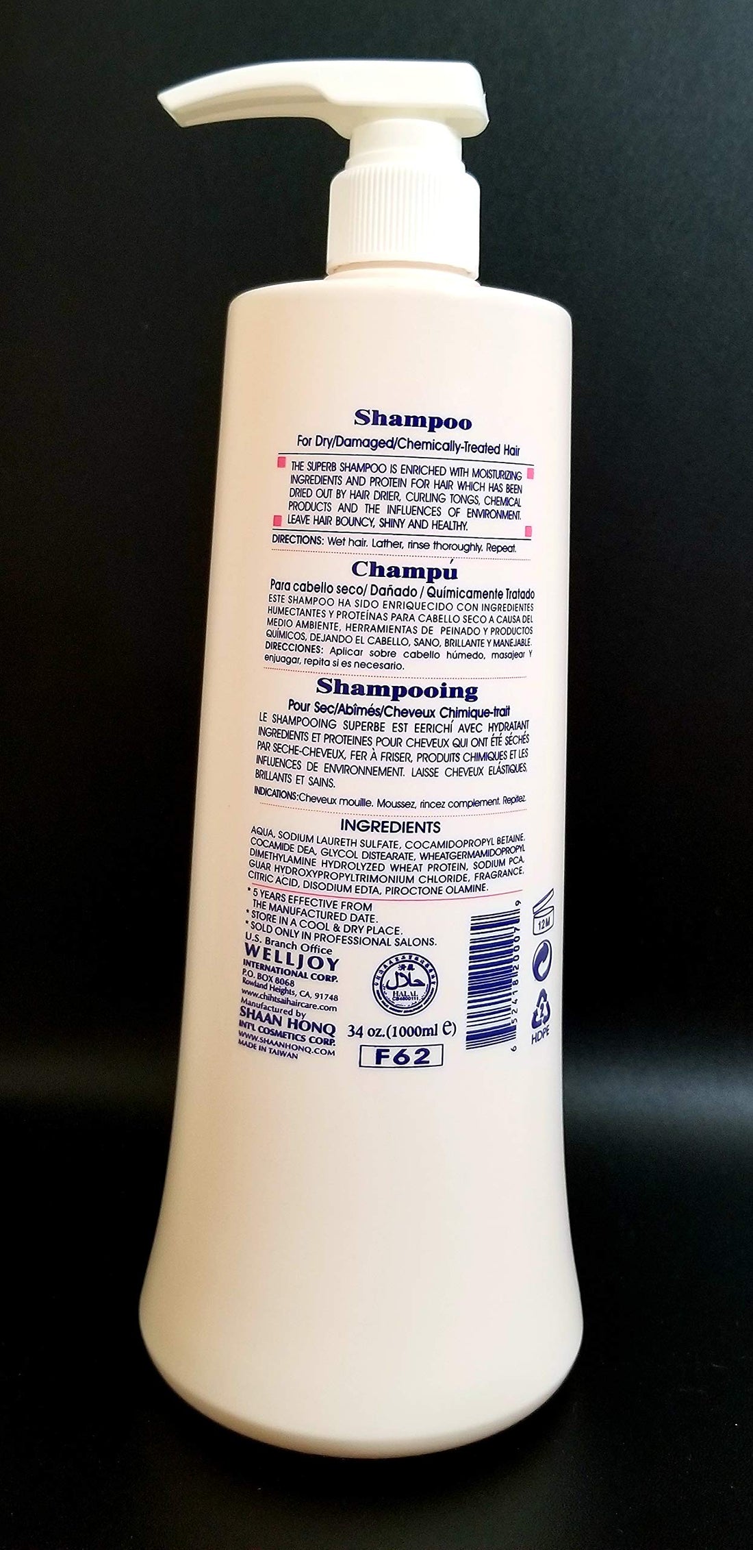 Chihtsai No 5 Shampoo and No 7 PH Balancing Rinse Conditioner Set (34oz/1000ML)