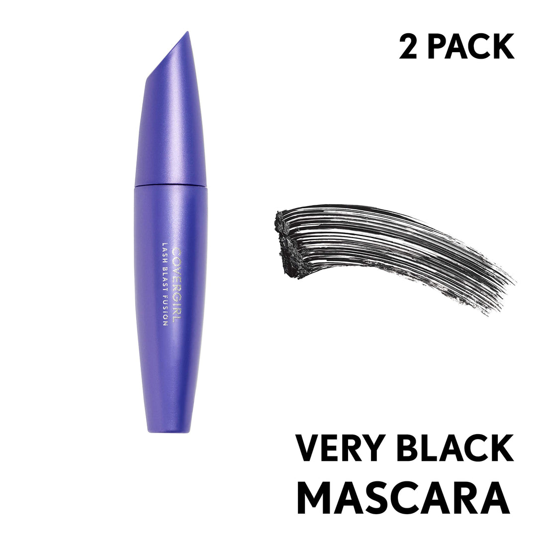 Covergirl Lashblast Fusion Mascara, Very Black, 2 Count