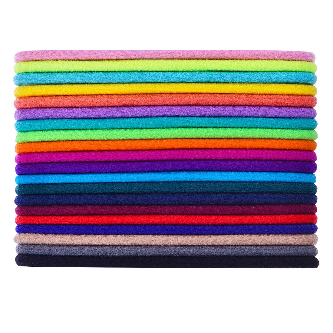 Eboot 100 Pack Hair Elastics Hair Ties Ponytail Holders Hair Bands Bulk (Multicolor)