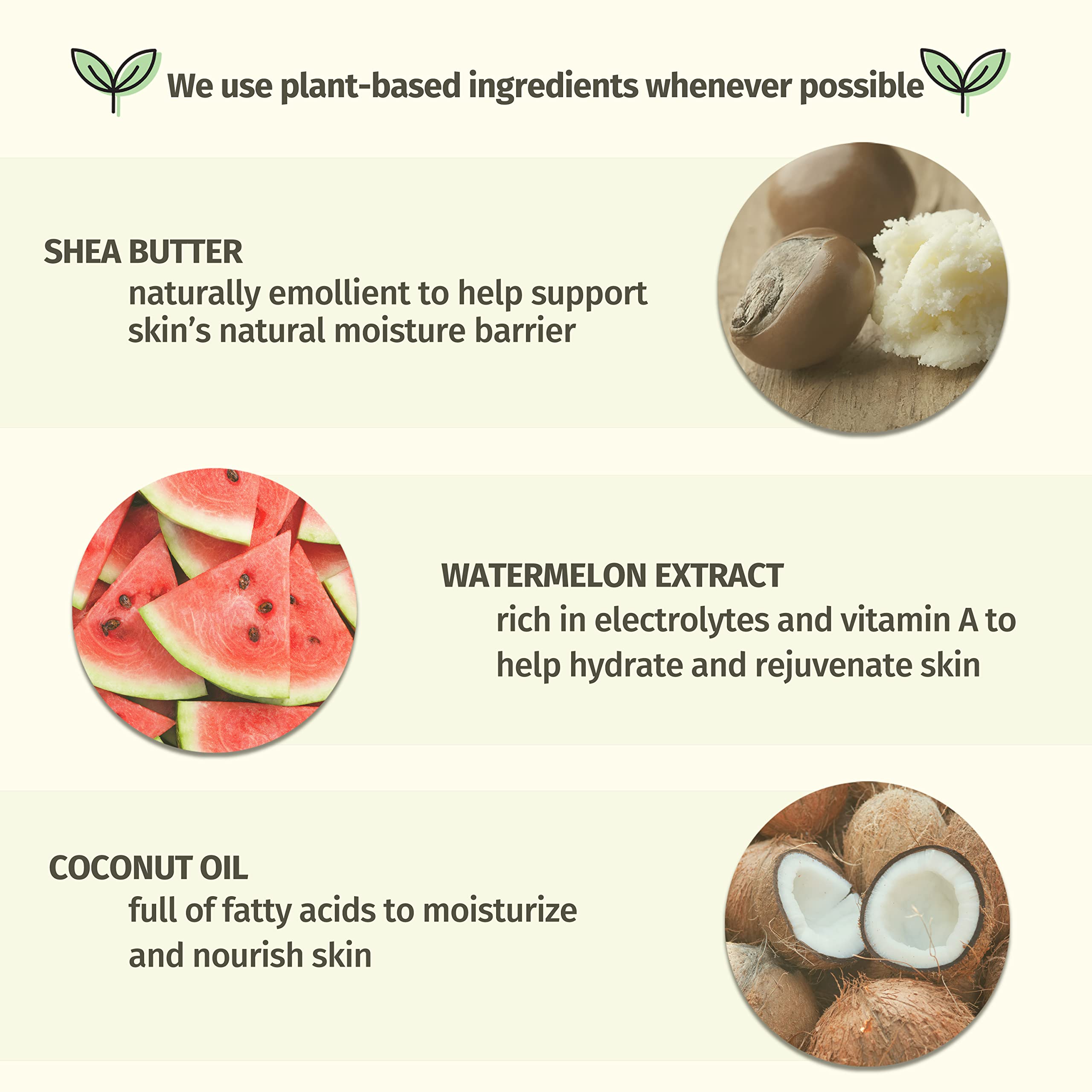 HEMPZ Herbal Body Moisturizer - With Shea Butter Fresh Coconut/Watermelon Extract (Scent), 2.25 Ounce