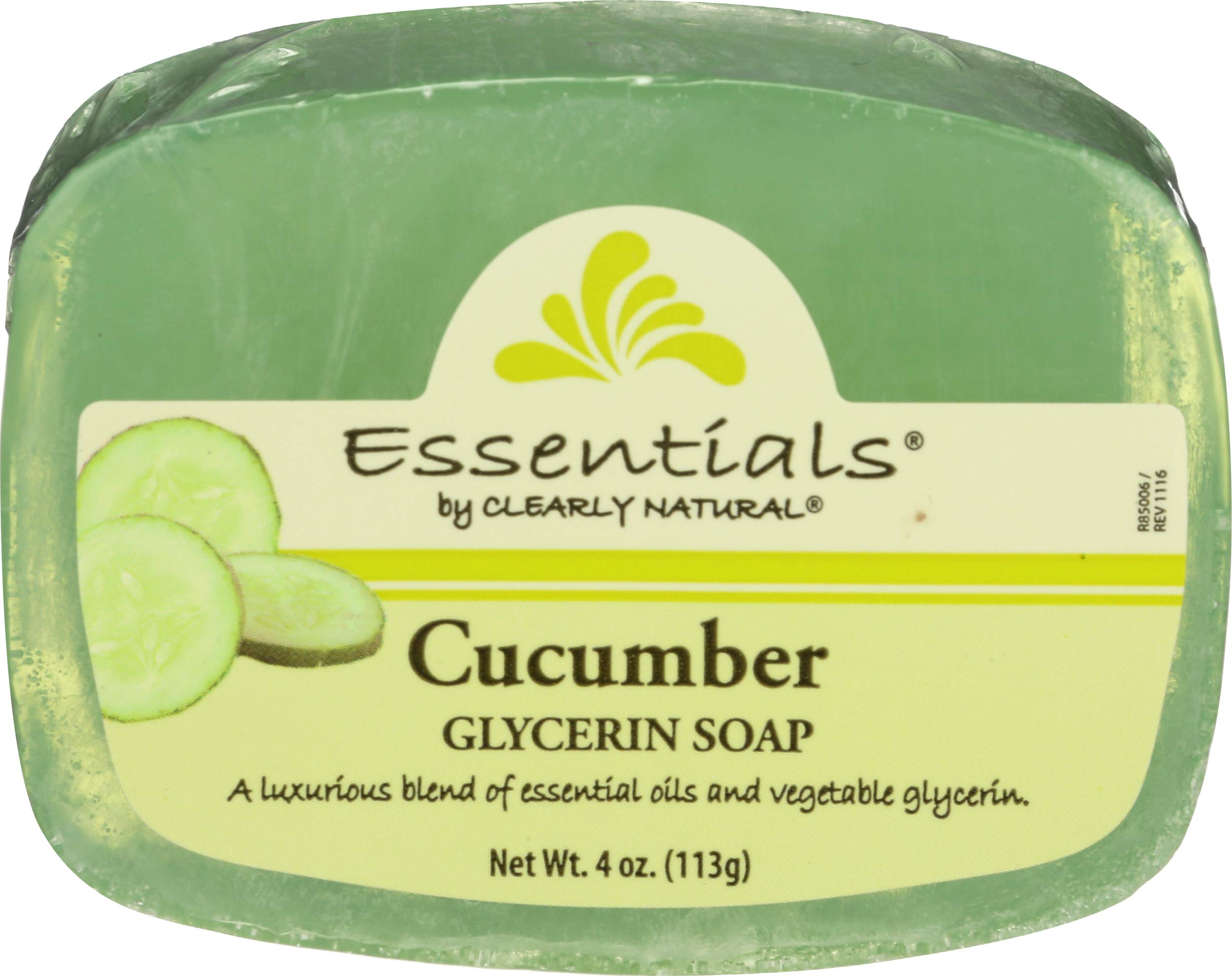 Cucumber Soap, 4 OZ EA by Clearly Natural