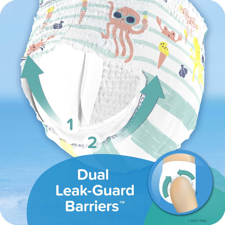 Swim Diapers Size 5 (> 31 Pound) - Pampers Splashers Disposable Swim Pants, Large (34 Count)