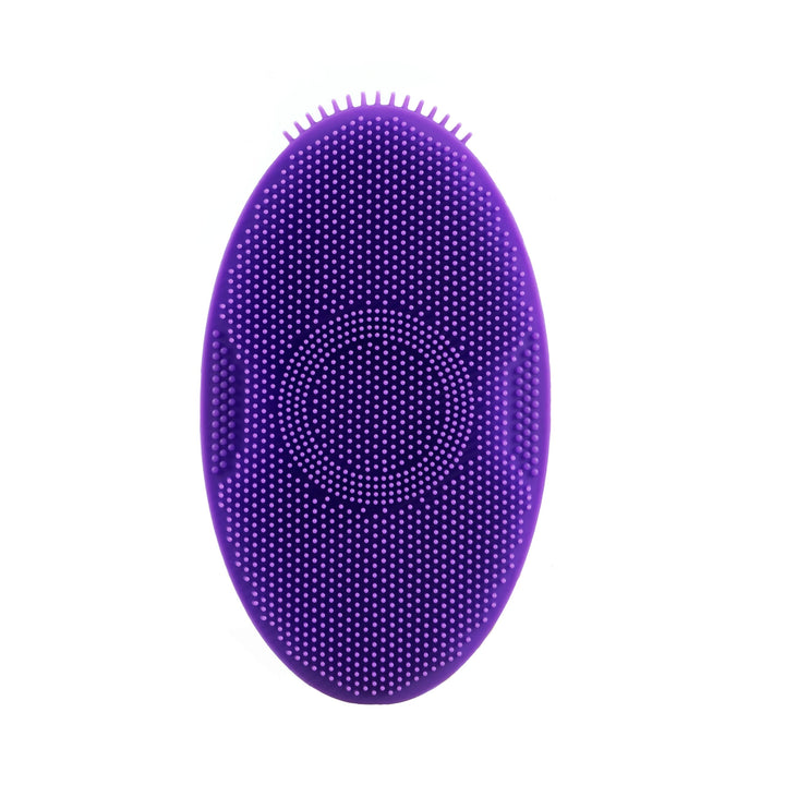 Juve Silicone Shower Scrubber- Body and Face Exfoliator for Women and Men- Exfoliating Bath Brush for Showering- Wash Away Excess Skin- Bathing Essentials Products and Accessories for Hygiene