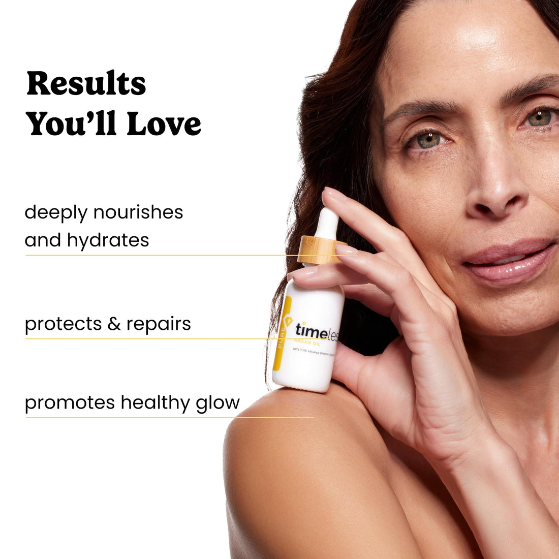 Timeless Skin Care Argan Oil - 100% Pure Argan Oil for Face & Hair Care - For Dry Skin - Fragrance-Free - Use with Moisturizer or Hair Products - 2 oz