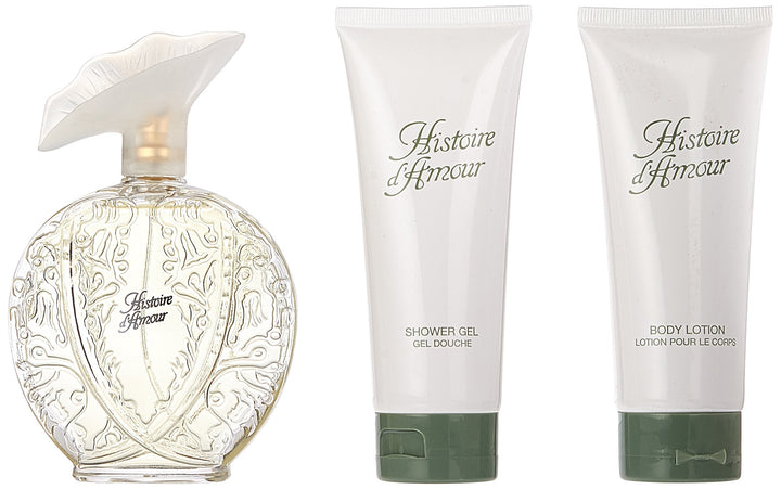 Aubusson Histoire Damour 3 Piece Set (3.4 Ounce Eau De Toilette Spray Plus Body Lotion Plus Shower Gel)
