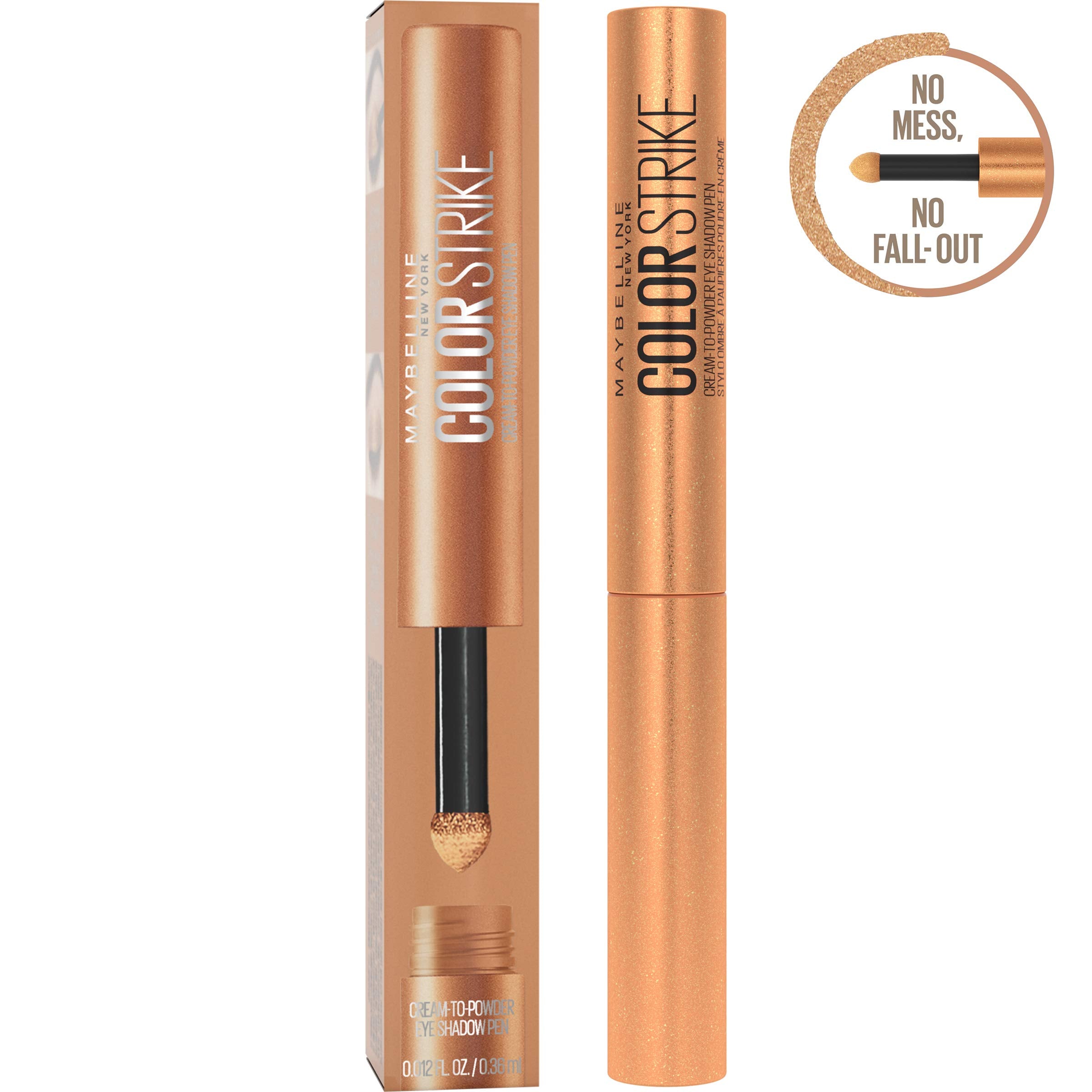 Maybelline New York Color Strike Eye Shadow Pen, Cream To Powder Finish, 45 Flash