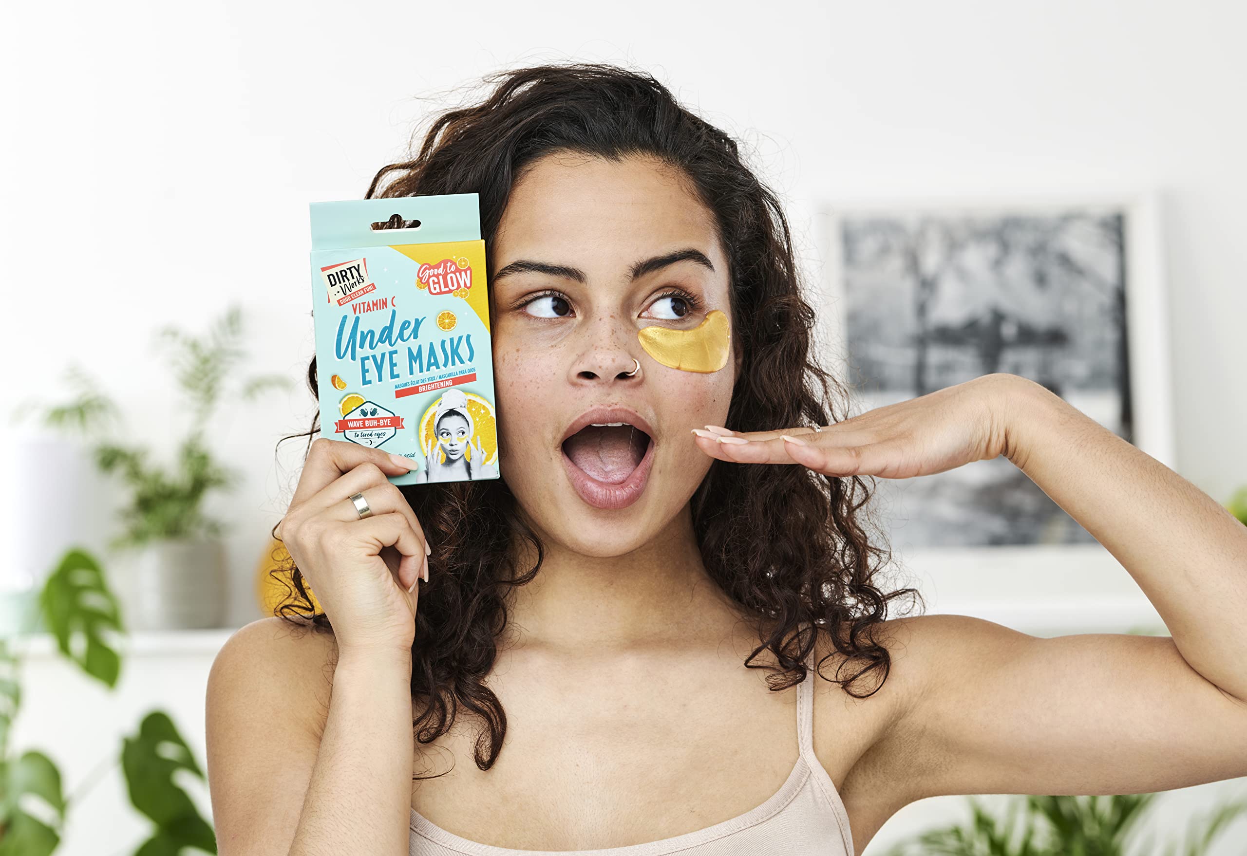 Dirty Works Brightening Eye Masks, 3 Pairs.