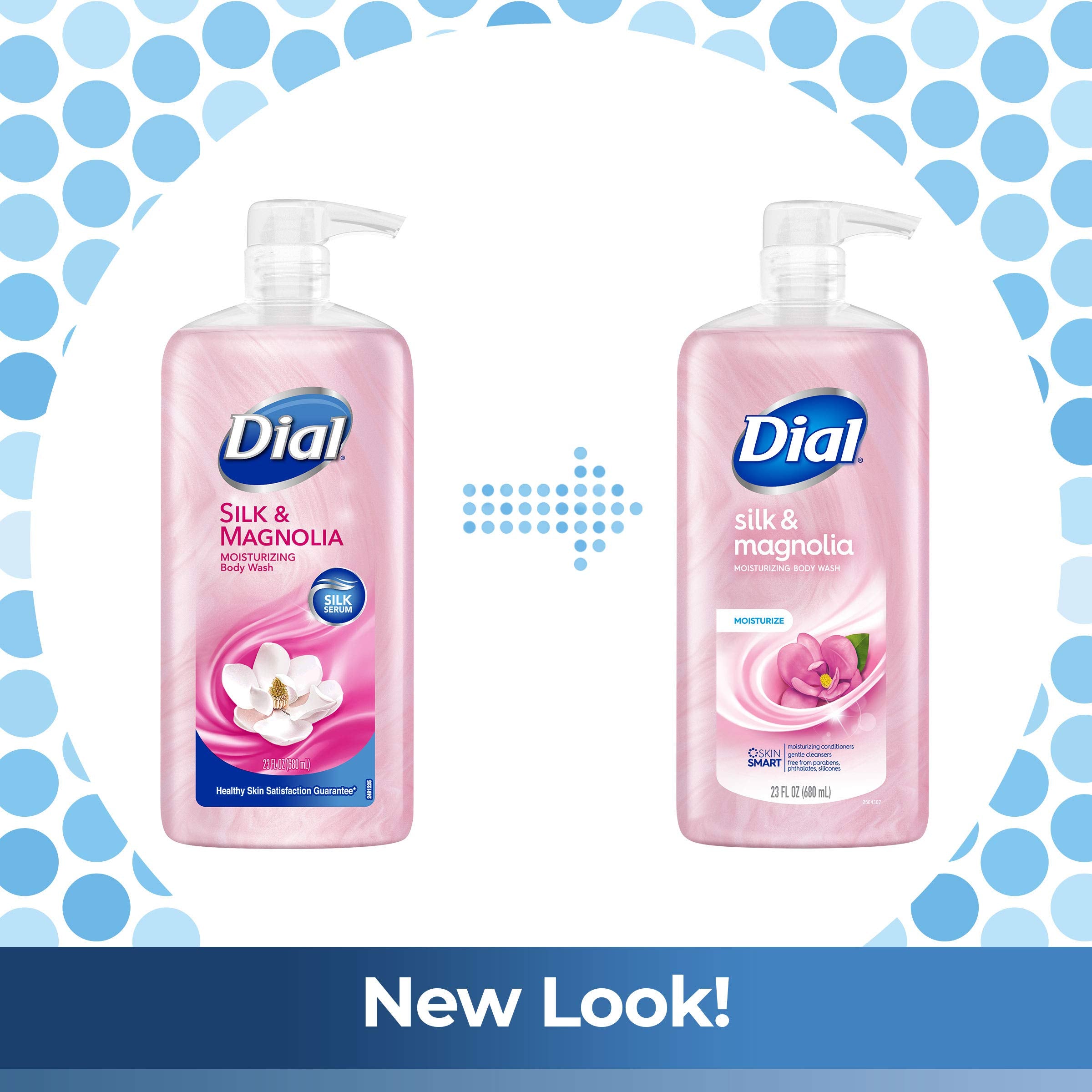 Dial Body Wash, Silk & Magnolia, 23 Oz (Pack Of 3)