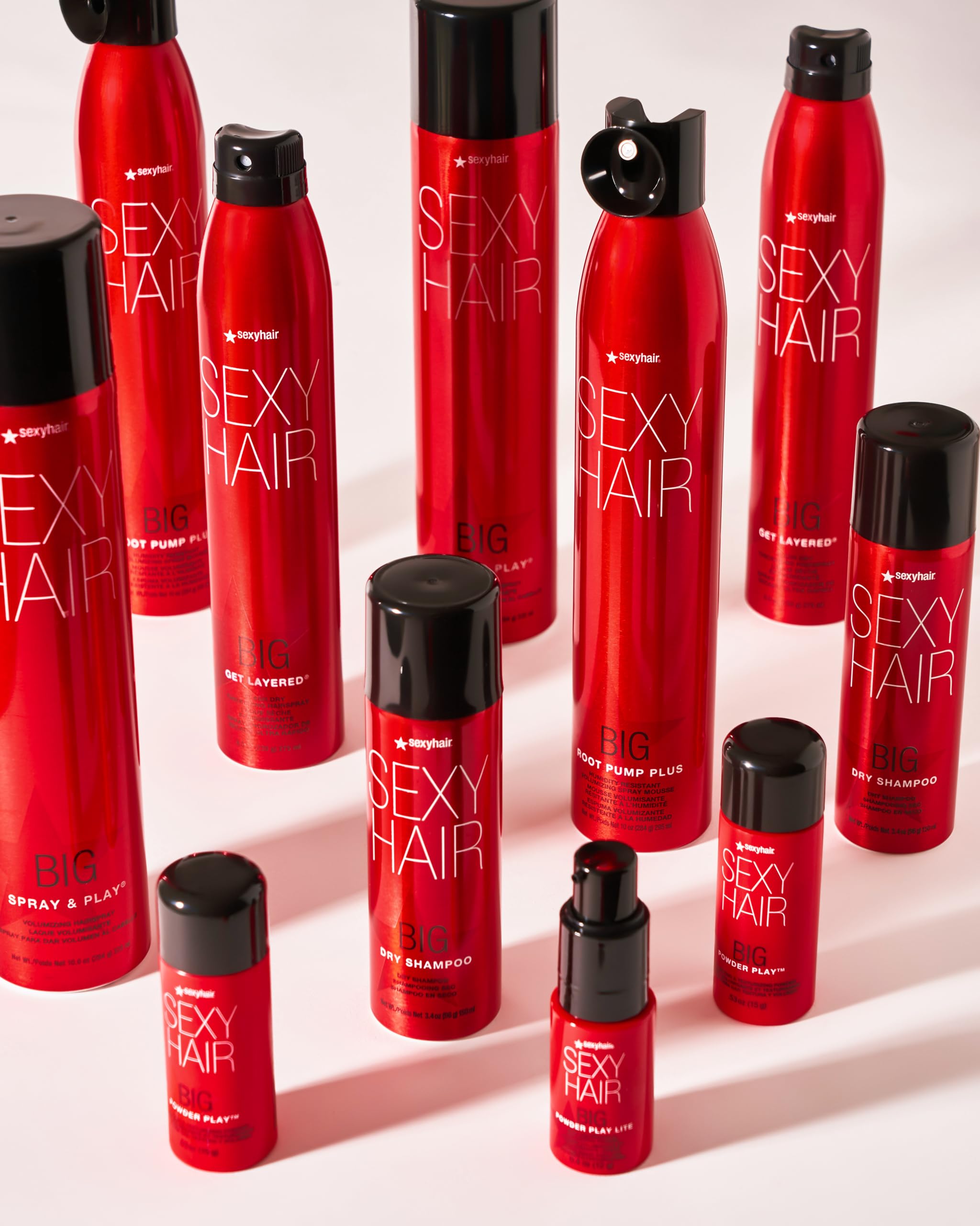 SexyHair Big Root Pump Volumizing Spray Mousse Travel Size, 1.6 Oz | Volume with Medium Hold | Up to 72 Hour Humidity Resistance