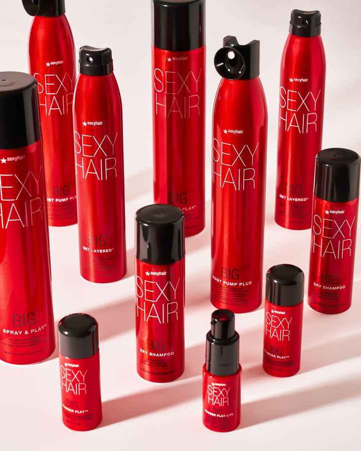 SexyHair Big Root Pump Volumizing Spray Mousse Travel Size, 1.6 Oz | Volume with Medium Hold | Up to 72 Hour Humidity Resistance