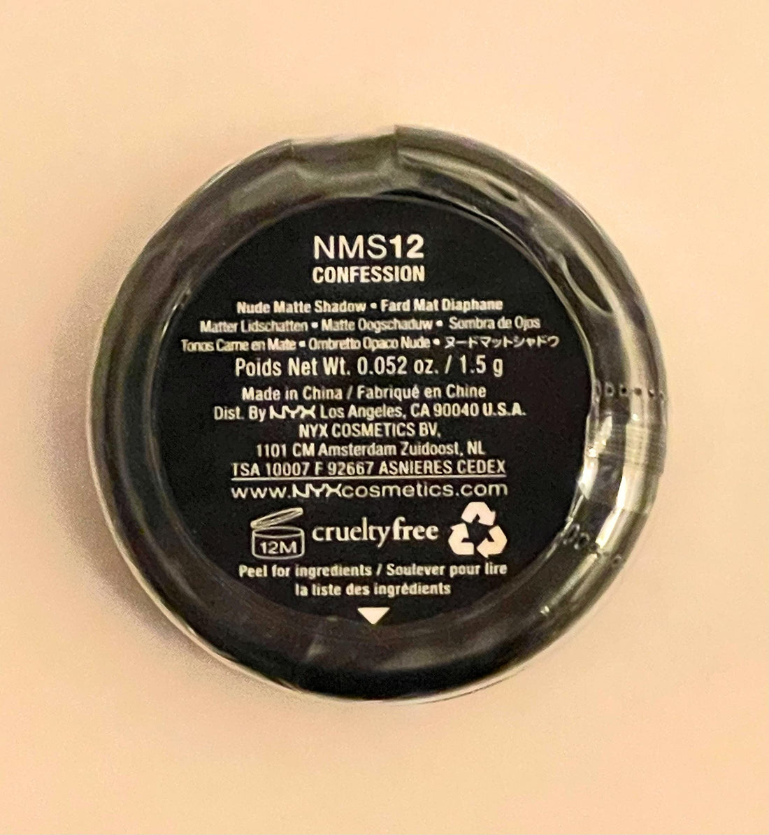 NYX Cosmetics Nude Matte Eye Shadow Confession