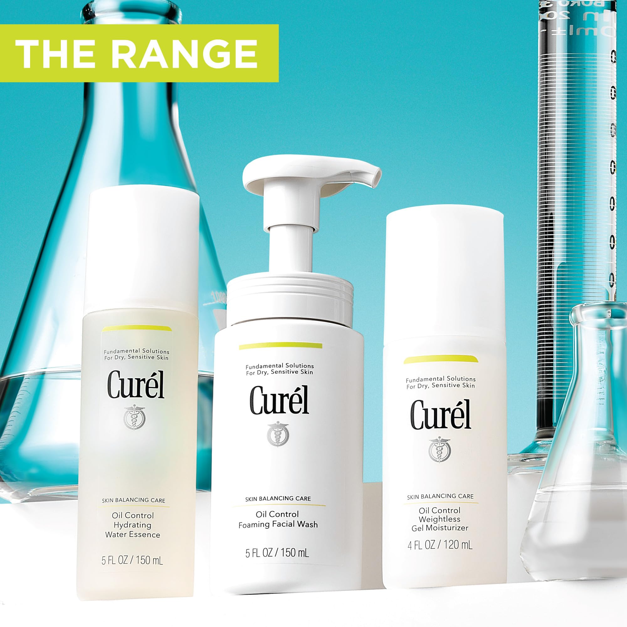 Curel Oil Control Hydrating Water Essence For Oily to Dry, Sensitive Skin, Hydrating Face Moisturizer, Fragrance Free, 5 Oz