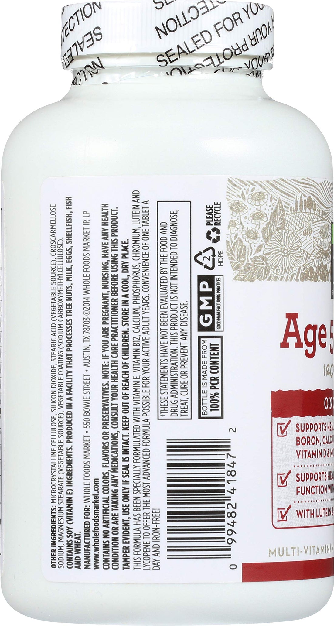 365 Everyday Value, Age 50+ Multi Iron-Free, 180 ct