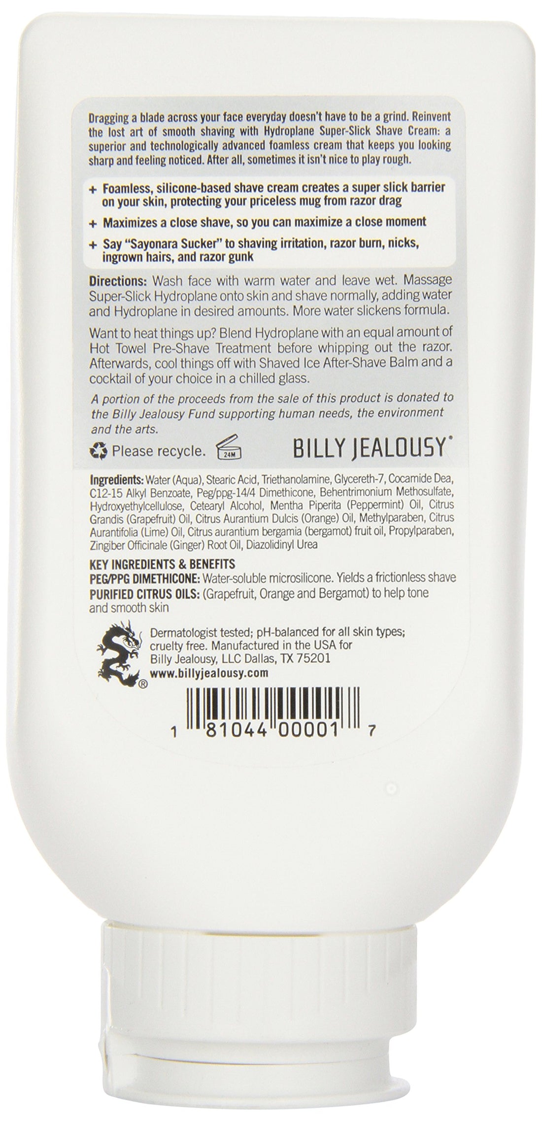 Billy Jealousy Cashmere Coat Hair Strengthening Conditioner, 8. fl. oz.
