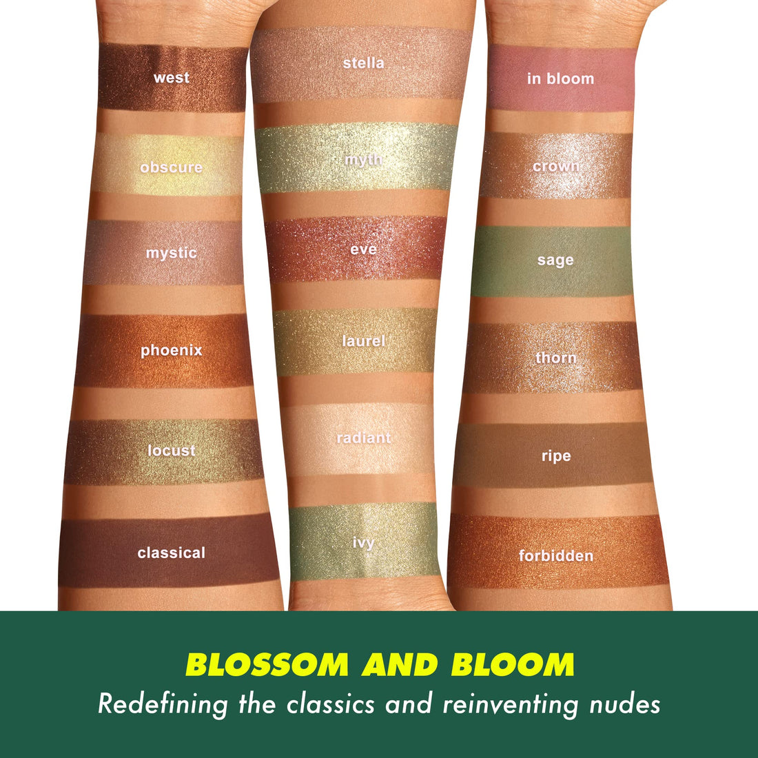 Lime Crime Eye & Face Palette, Venus XL II - 18 Highly Pigmented Matte and Metallic Shades of Earthy Tones in Pinks, Neutrals & Greens - Highly Pigmented Color & Easy to Blend - Mirrored Box