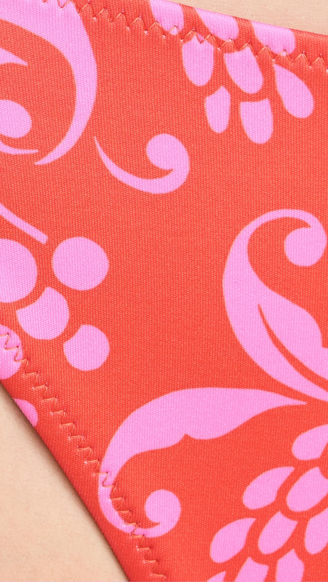 Rhode Women's Kiki Bikini Bottoms, Anjuna, Red, Print, M