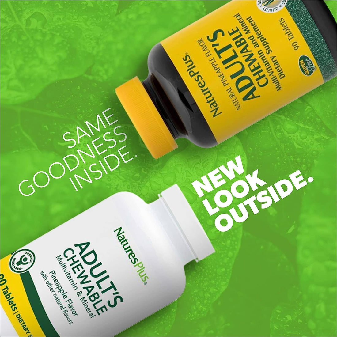 Natures Plus Adult CHEWABLE Multi Pineapple 90 (2 Pack)