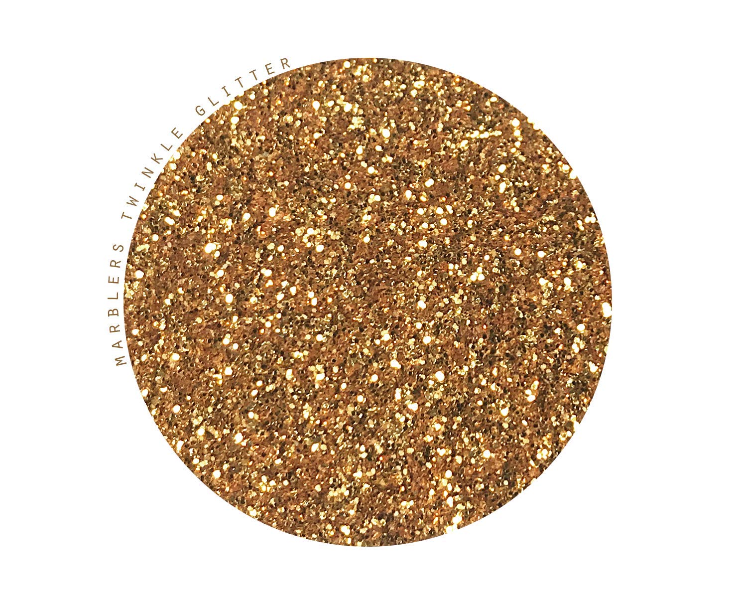 MARBLERS Twinkle Glitter [Dark Gold] 3oz (85g) | Fine | Non-Toxic, Vegan, Cruelty-Free | Face, Body, Eyeshadow, Hair, Festival, Party Makeup | Nail Art, Polish | Resin, Tumbler, Slime, Craft