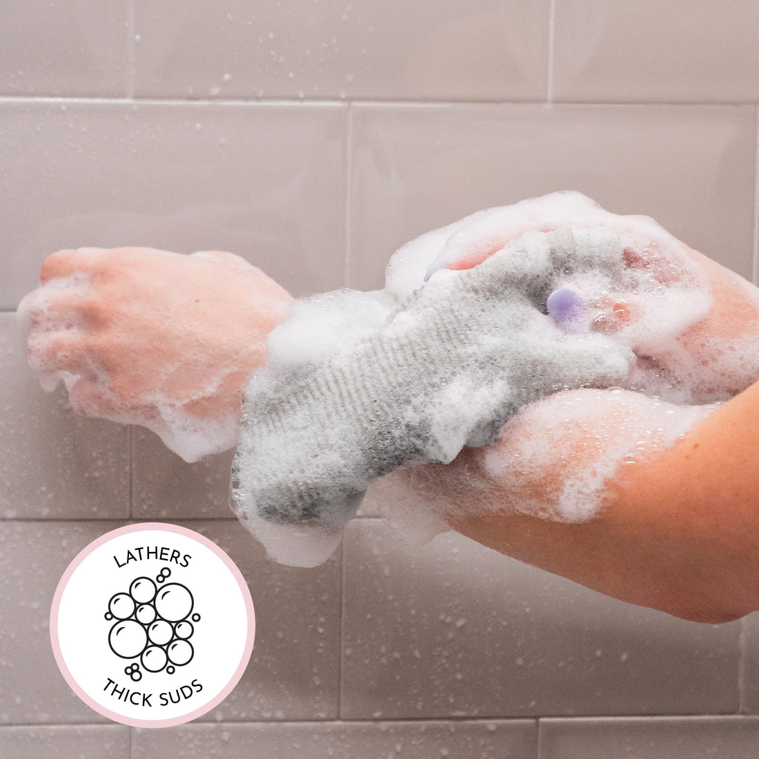 S&T INC. 518301 Body Exfoliating Cloths - 11.8 Inch X 35.4 Inch, Grey, 3 Pack, 3 Count