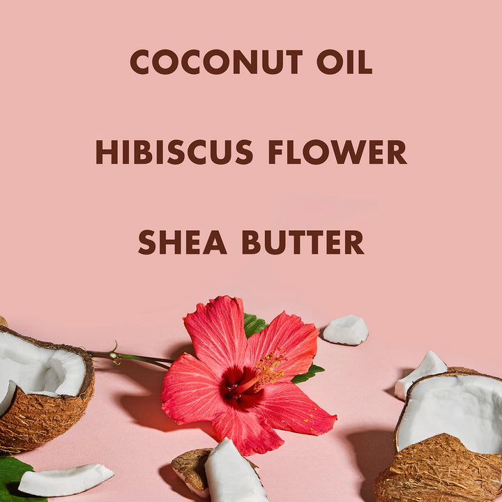 SheaMoisture Bundle Styling Cream Curly, Frizzy Hair Coconut & Hibiscus Curling Cream for Natural Hair 12oz, 8oz, Transparent