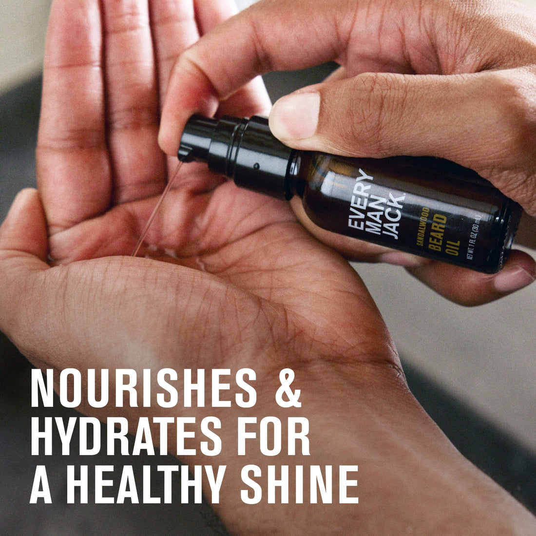 Every Man Jack Mens Beard Oil - Sea Salt Fragrance - Deeply Moisturizes and Softens Your Beard and Adds a Natural Shine - Naturally Derived with Shea Butter and Argan Oil - 1 fl oz