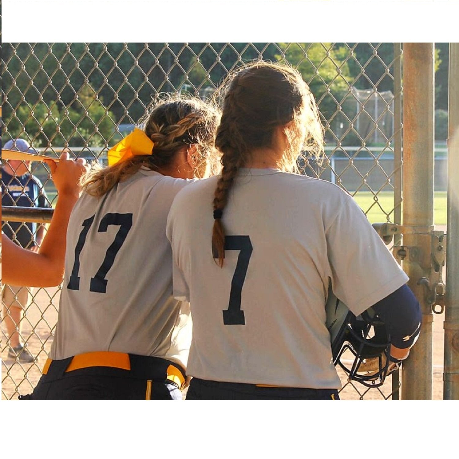 7 Jumbo Cheer Bow Big Hair Bows with Ponytail Holder Large Classic Accessories for Teens Women Girls Softball Cheerleader Sports Elastics Ties Handmade by Kenz Laurenz (10 pack 7 Cheer Bow Blue)