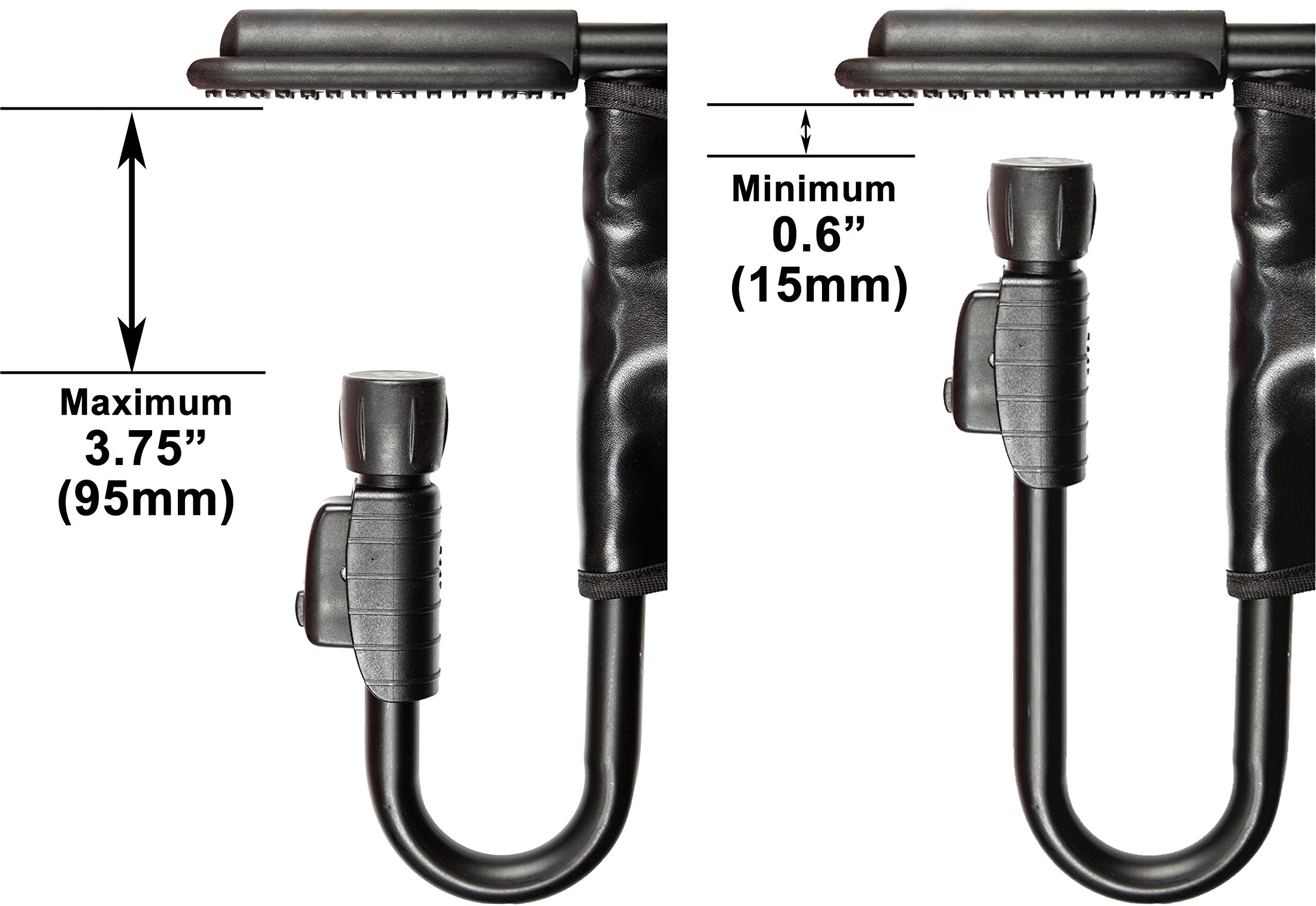 guzzie+Guss Perch Clip On Table Chair – Easy and Secure Setup for Travel (Including Restaurants, Picnics), at Home (Kitchen Islands, Dining Tables) with Machine Washable Fabric, Black