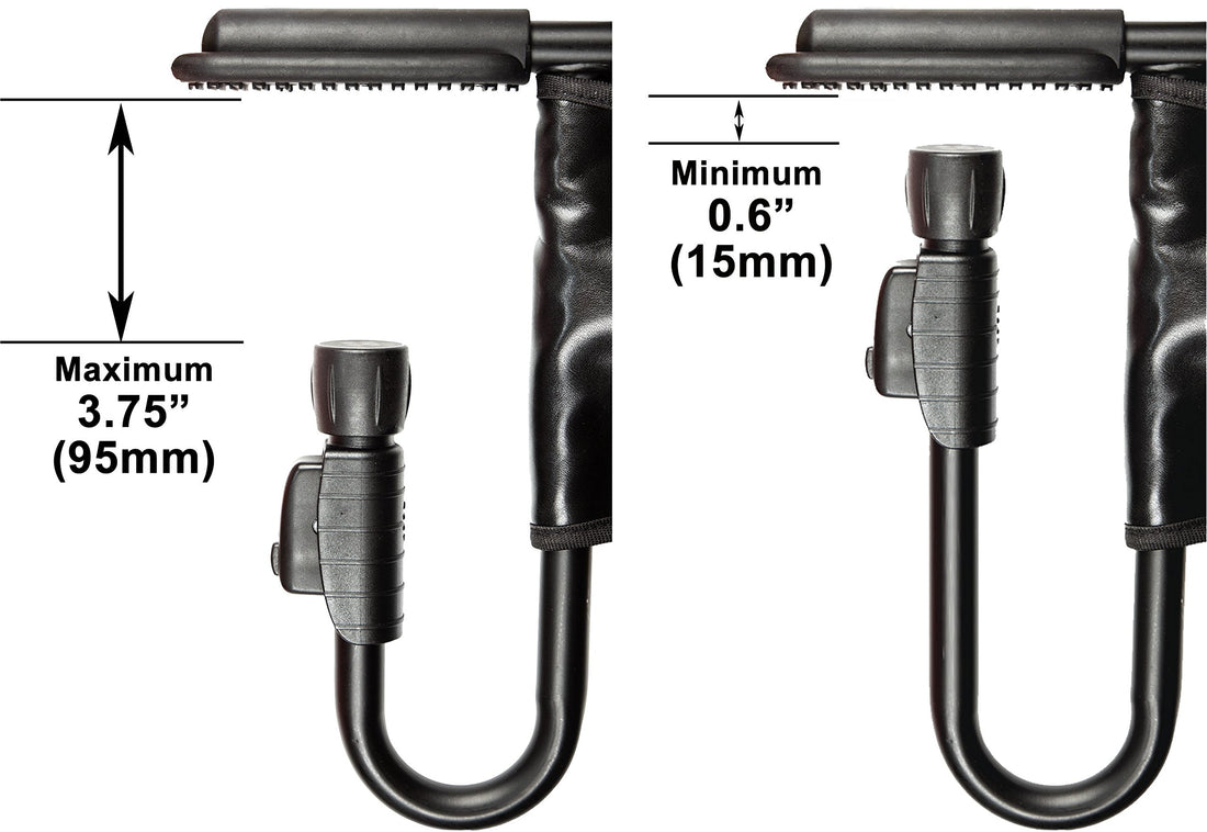 guzzie+Guss Perch Clip On Table Chair – Easy and Secure Setup for Travel (Including Restaurants, Picnics), at Home (Kitchen Islands, Dining Tables) with Machine Washable Fabric, Black