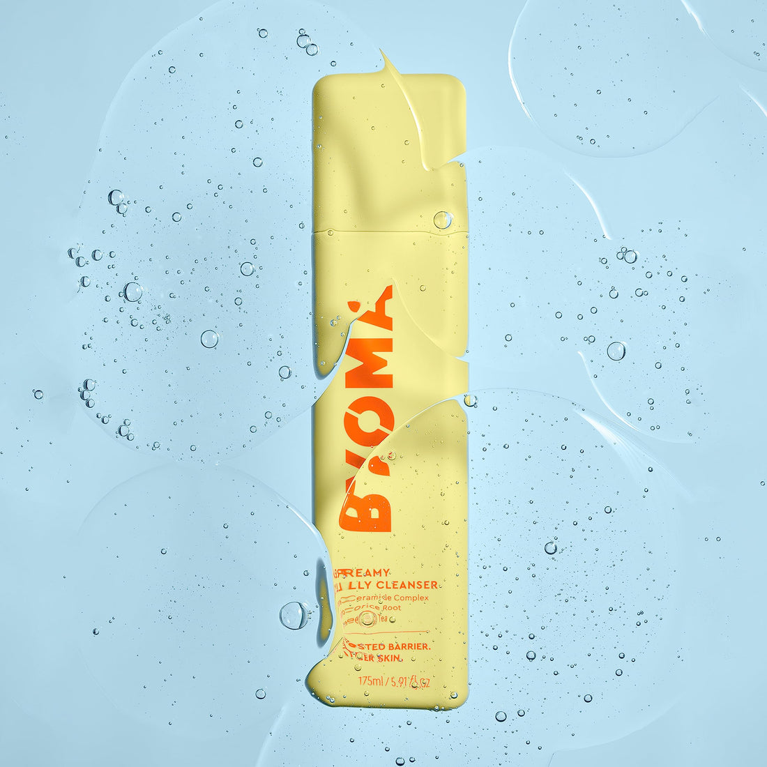 BYOMA Creamy Jelly Cleanser - Hydrating Facial Cleanser for Skin Barrier Repair -Tri-Ceramide Face Wash for Sensitive Skin & All Skin Types - Gently Removes Makeup & Excess Oil - 5.91 fl oz