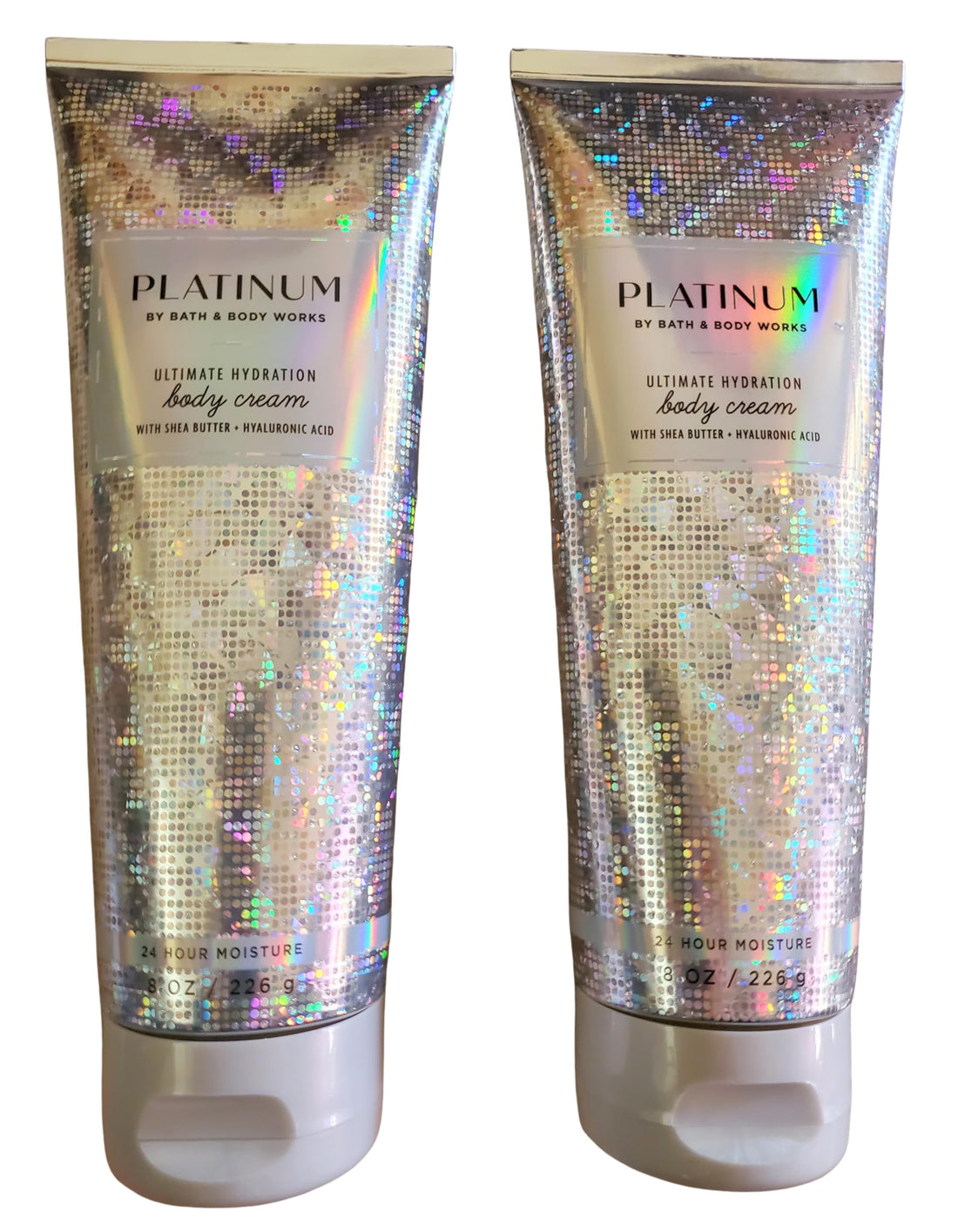 Bath & Body Works Platinum Ultimate Hydration Body Cream 8 Ounces Pack of 2