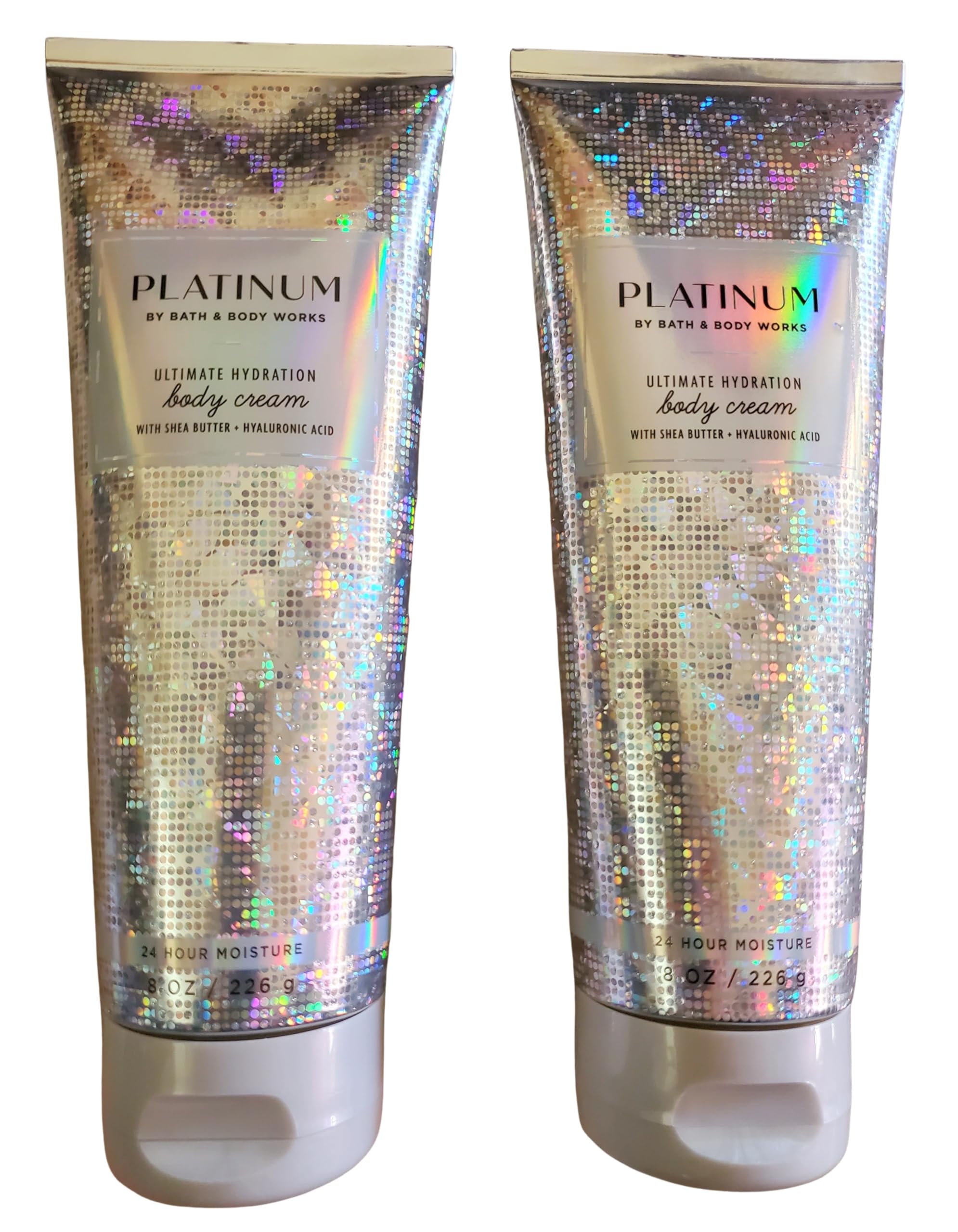 Bath & Body Works Platinum Ultimate Hydration Body Cream 8 Ounces Pack of 2