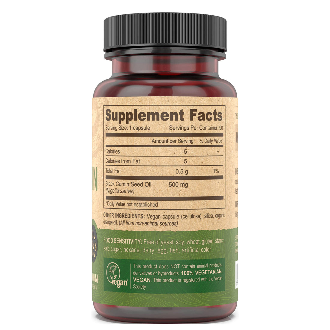 Deva Nutrition Black Cumin Seed Oil Veg Capsules, 90 Count
