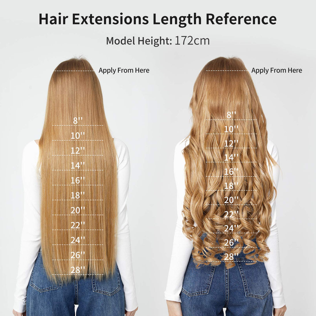 REECHO 20 1-Pack 3/4 Full Head Curly Wave Clips in on Synthetic Hair Extensions Hairpieces for Women 5 Clips 4.6 Oz per Piece - Linen