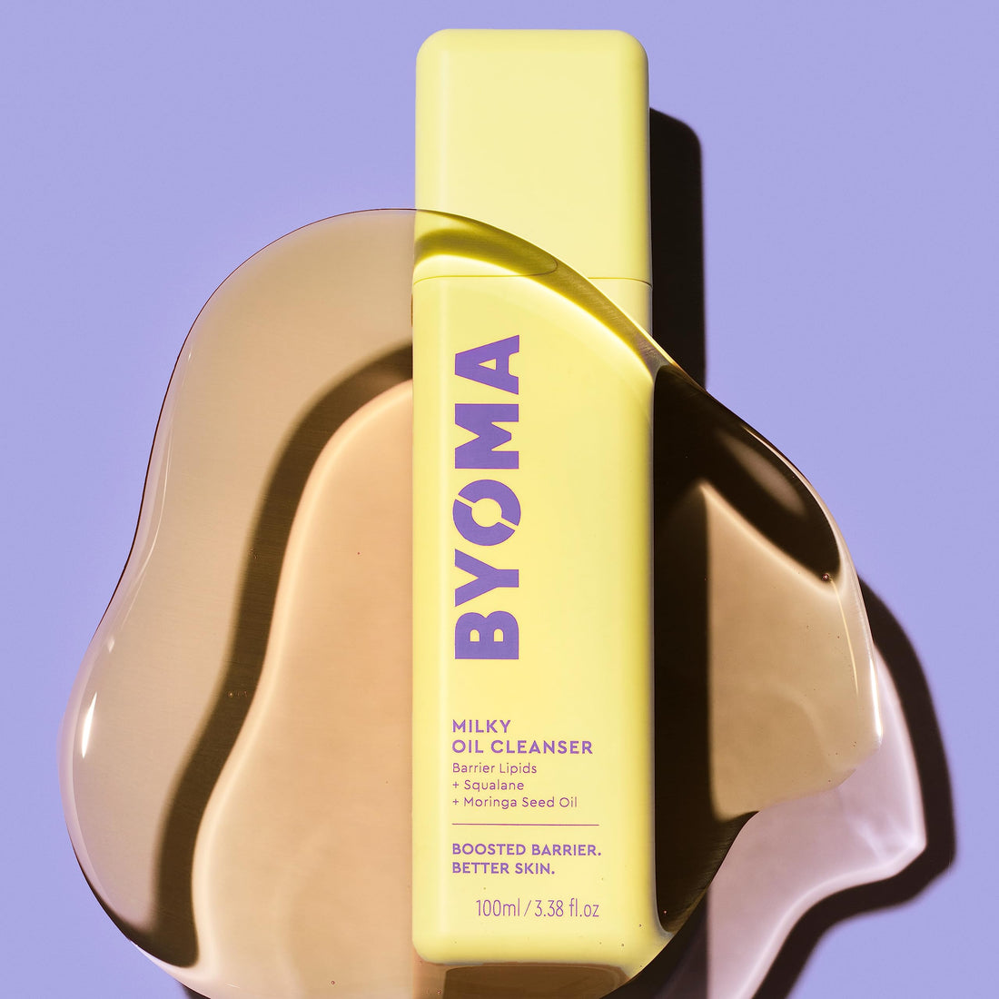BYOMA Milky Oil Cleanser - Hydrating Facial Cleanser for Skin Barrier Repair - Tri-Ceramide Face Wash for Sensitive Skin & All Skin Types - Deeply Hydrated Skin, No Oily Residue - 3.38 fl oz