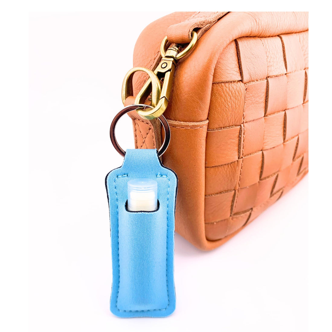 TINY SEED Sweet Watermelon Chapstick 6-Pack. Includes Bonus Lip Balm Holder Keychain (Blue). Limited Edition Flavor from the Chapstick I Love Summer Collection, Unique Gift Bundle from