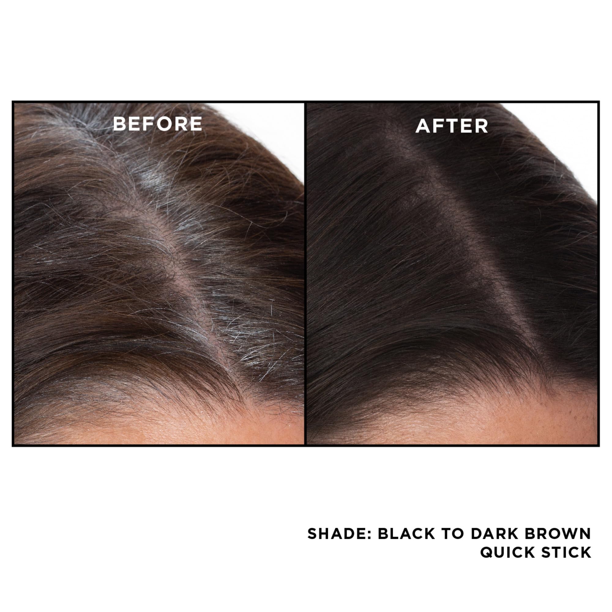 EVERPRO Gray Away Root Touchup Quick Stick, Black/Dark Brown, 0.1 Oz