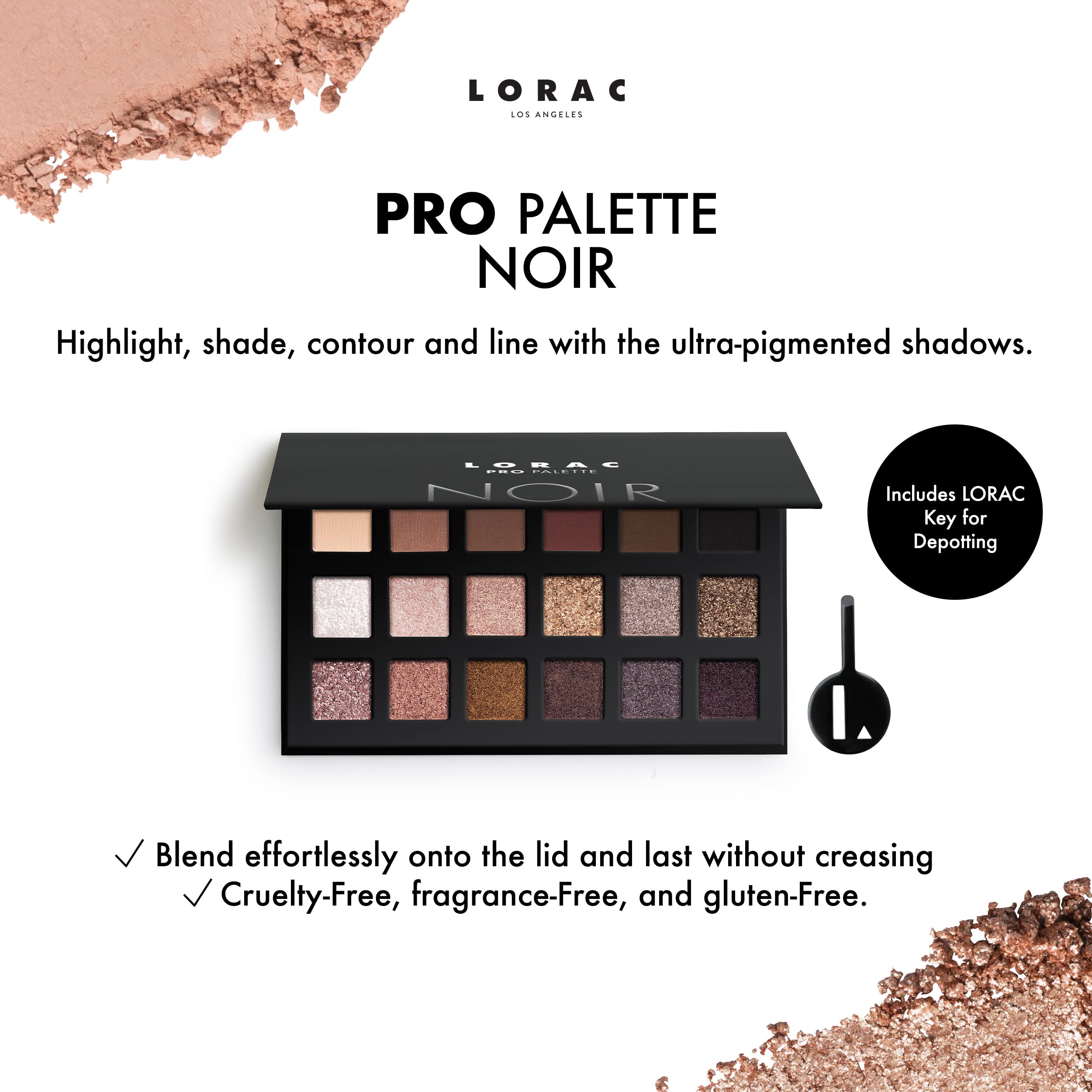 LORAC PRO Palette, Noir, 0.56 oz.