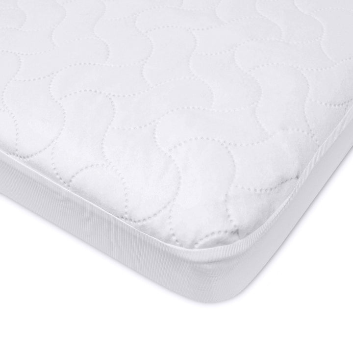 American Baby Company Waterproof Fitted Porta/Mini Crib Mattress Protector, Quilted and Noiseless Mini Crib Pad Cover, White, 38x24x5
